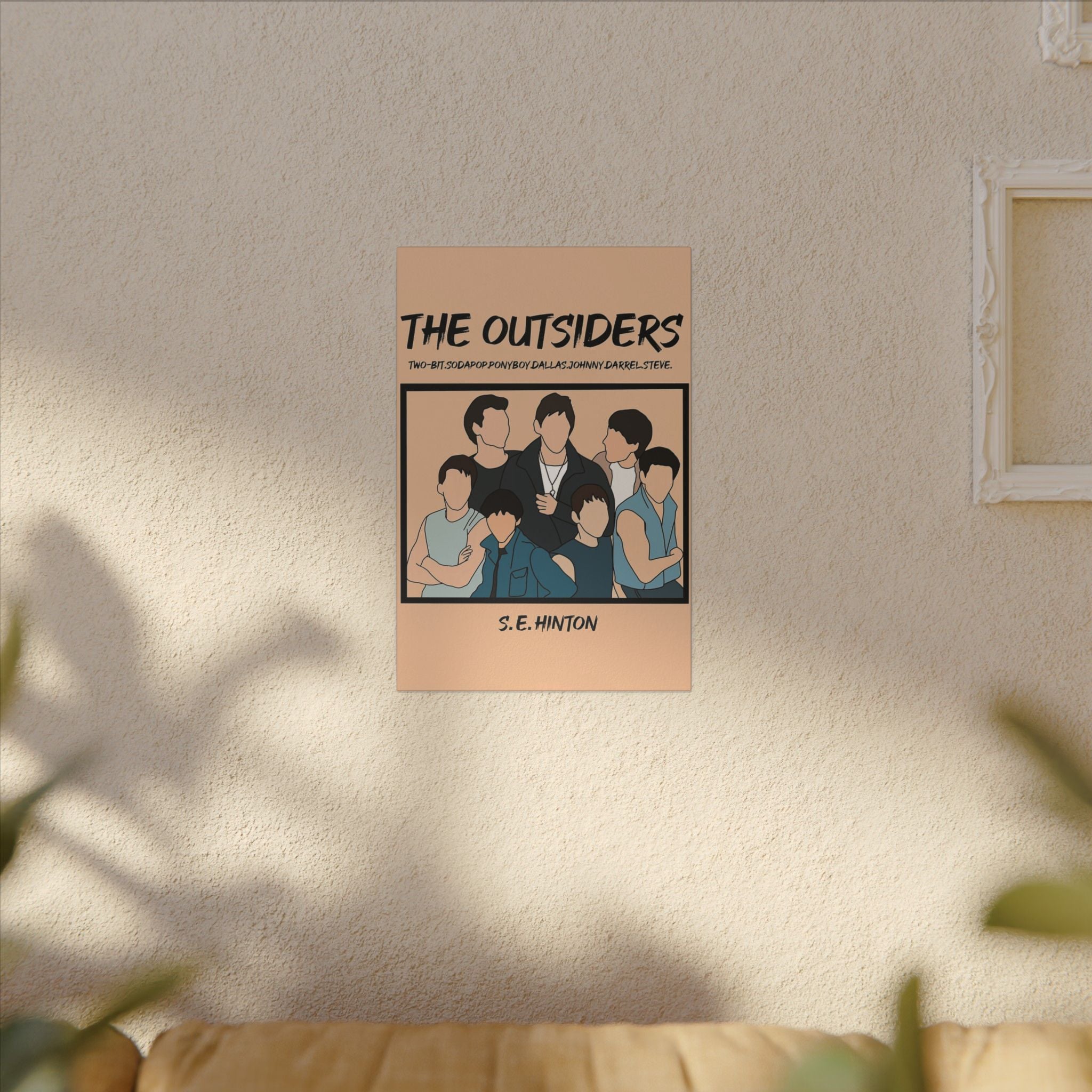 The Outsiders Minimalist Greasers Canvas Wall Print