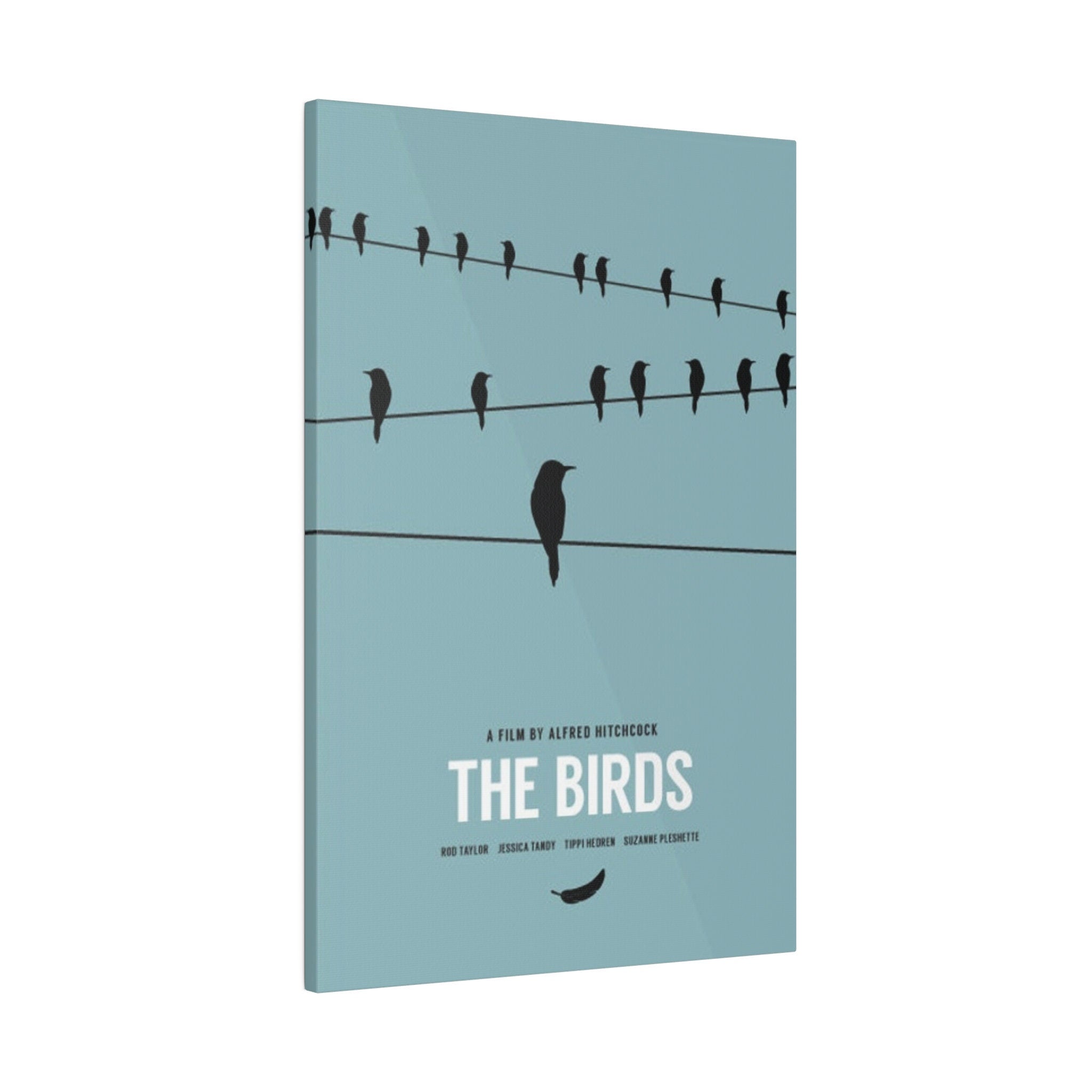 Alfred Hitchcock's The Birds Alternate Movie Poster Custom Canvas Wall Print