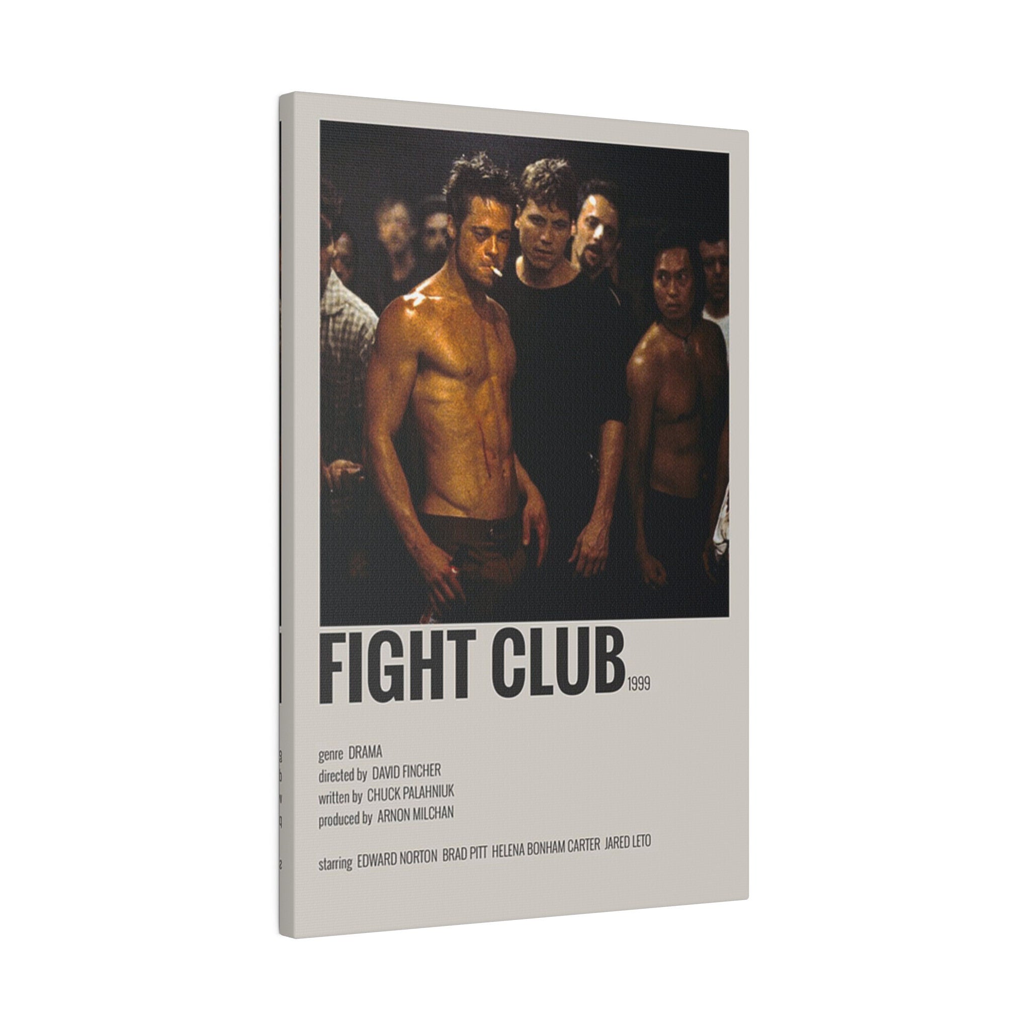 Fight Club Minimalist Movie Poster Custom Canvas Wall Print