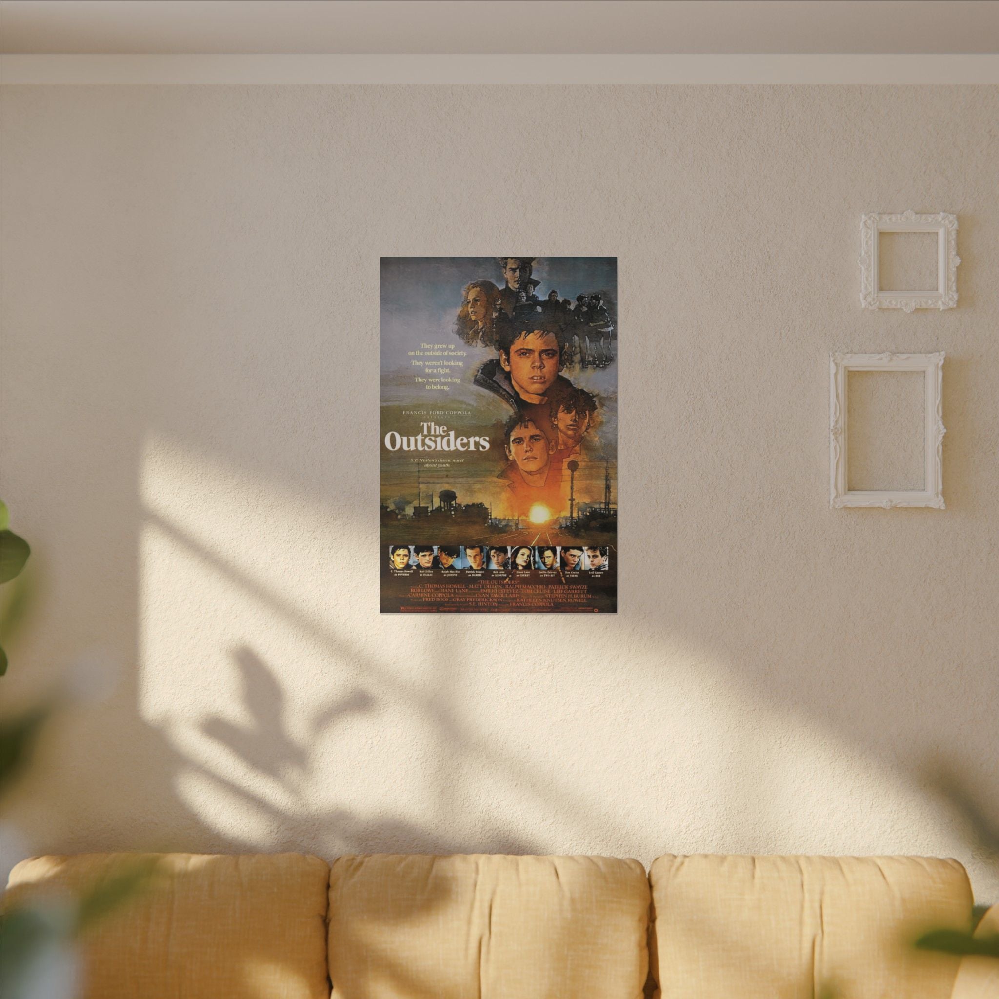 The Outsiders Vintage Movie Poster Art Custom Canvas Wall Print