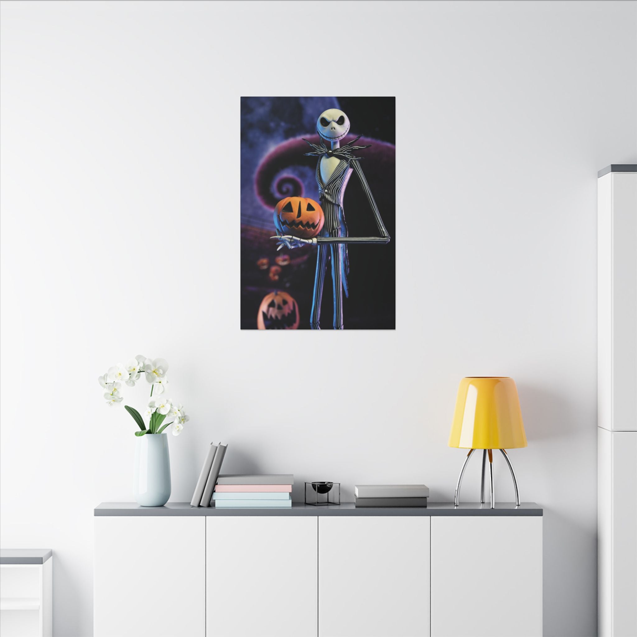 The Nightmare Before Christmas Pumpkin King Custom Canvas Wall Print