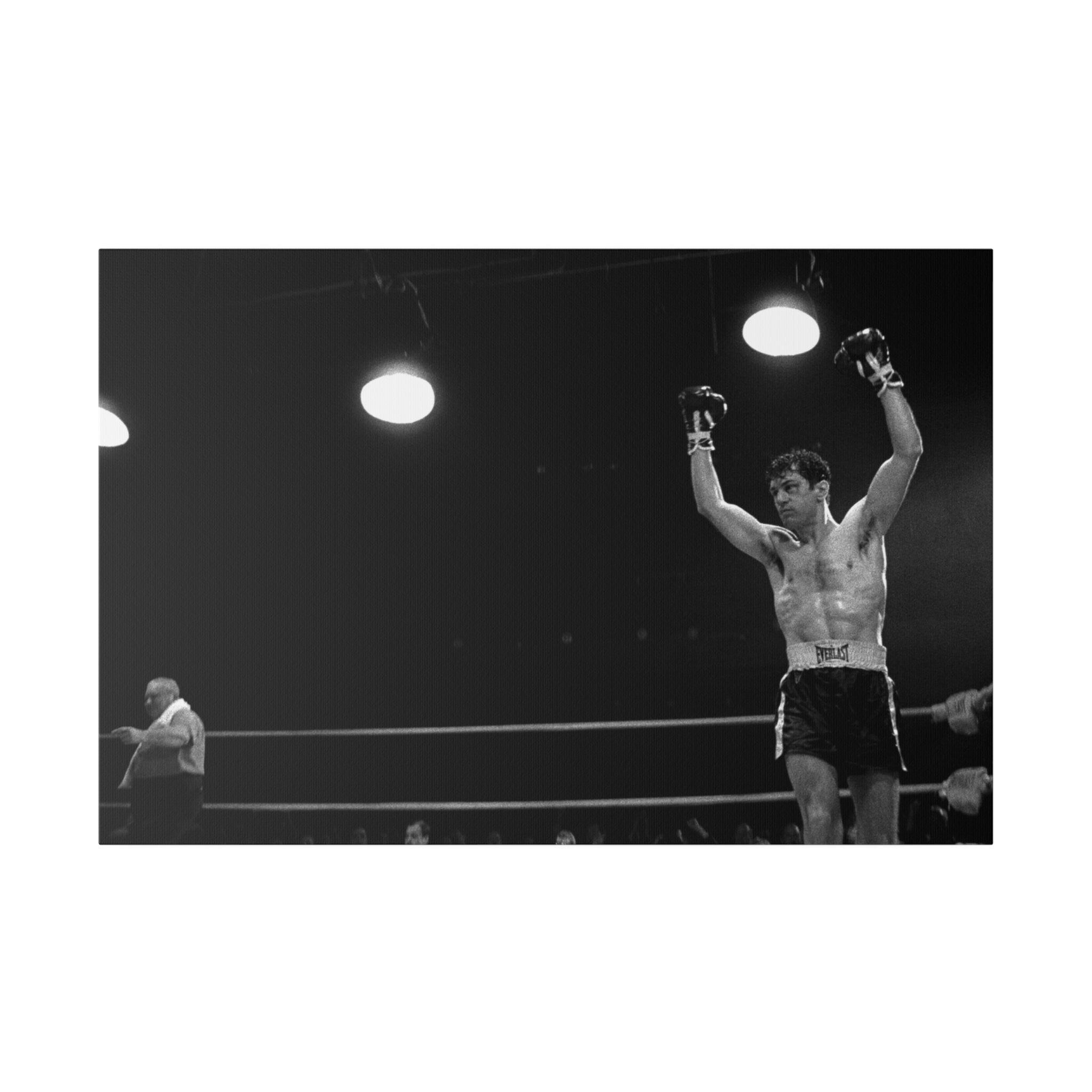 Raging Bull B/W Scene Deniro Custom Canvas Wall Print