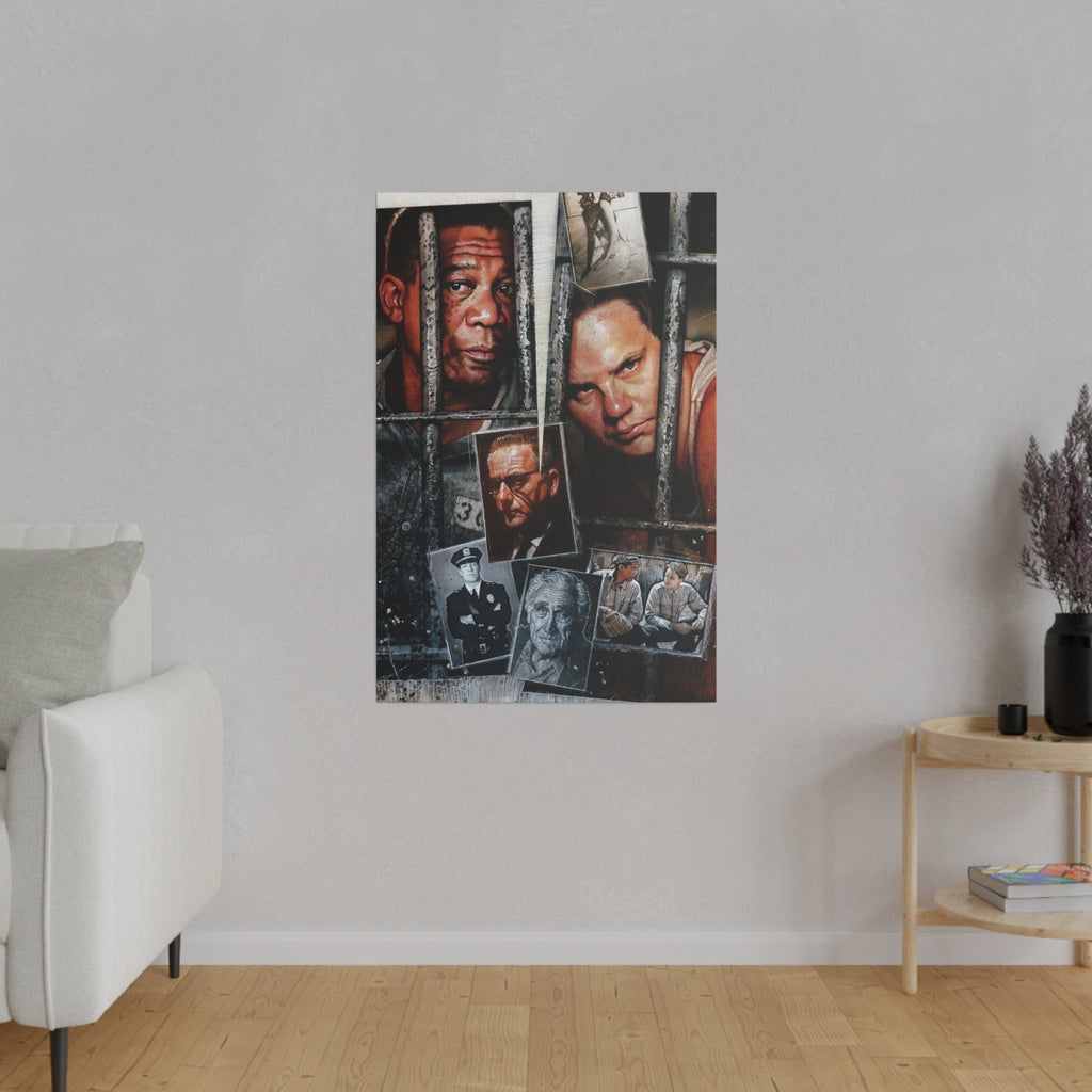 The Shawshank Redemption Animated Poster Custom Canvas Wall Print
