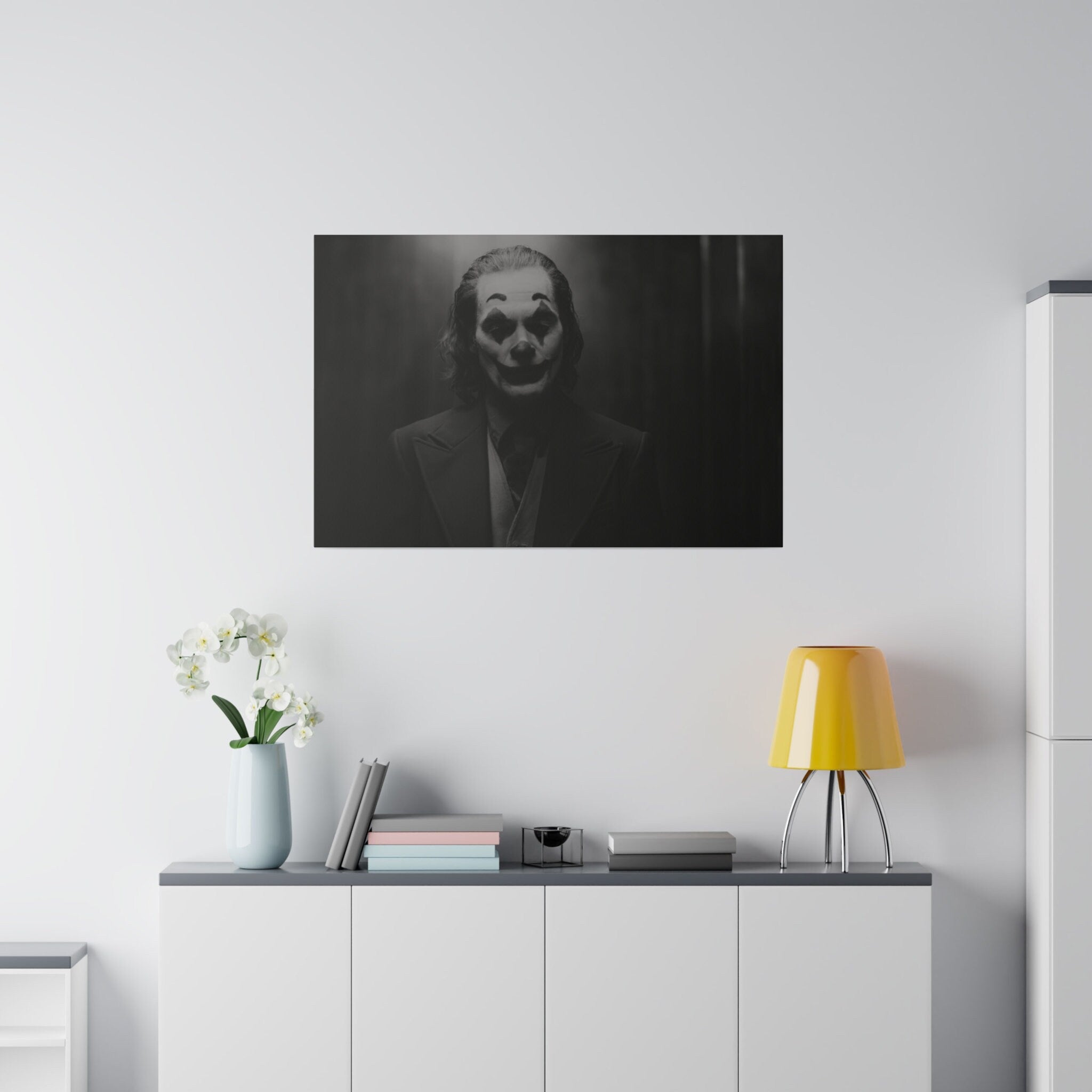 Joaquin Phoenix Joker B/W Custom Canvas Wall Print
