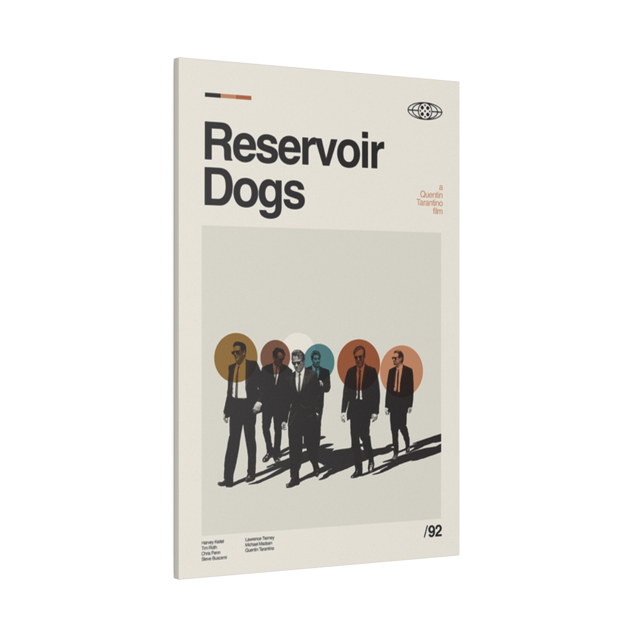 Reservoir Dogs Minimalist Movie Poster Custom Canvas Wall Print
