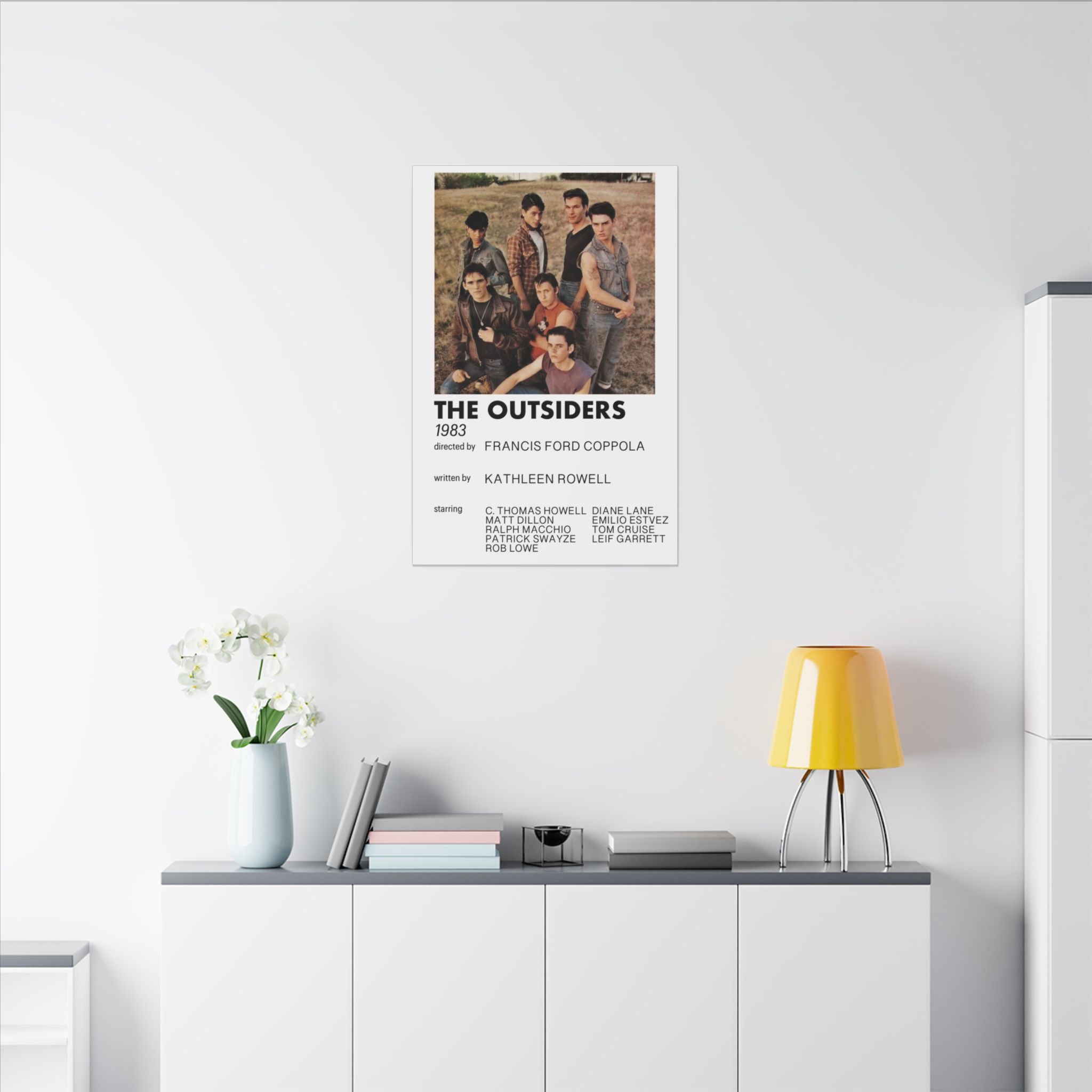 The Outsiders 1983 Minimalist Movie Poster Style Canvas Wall Print