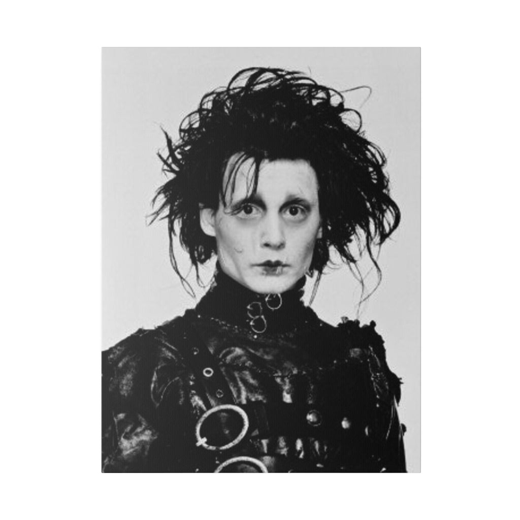 Edward Scissorhands B/W Photo Custom Canvas Wall Print