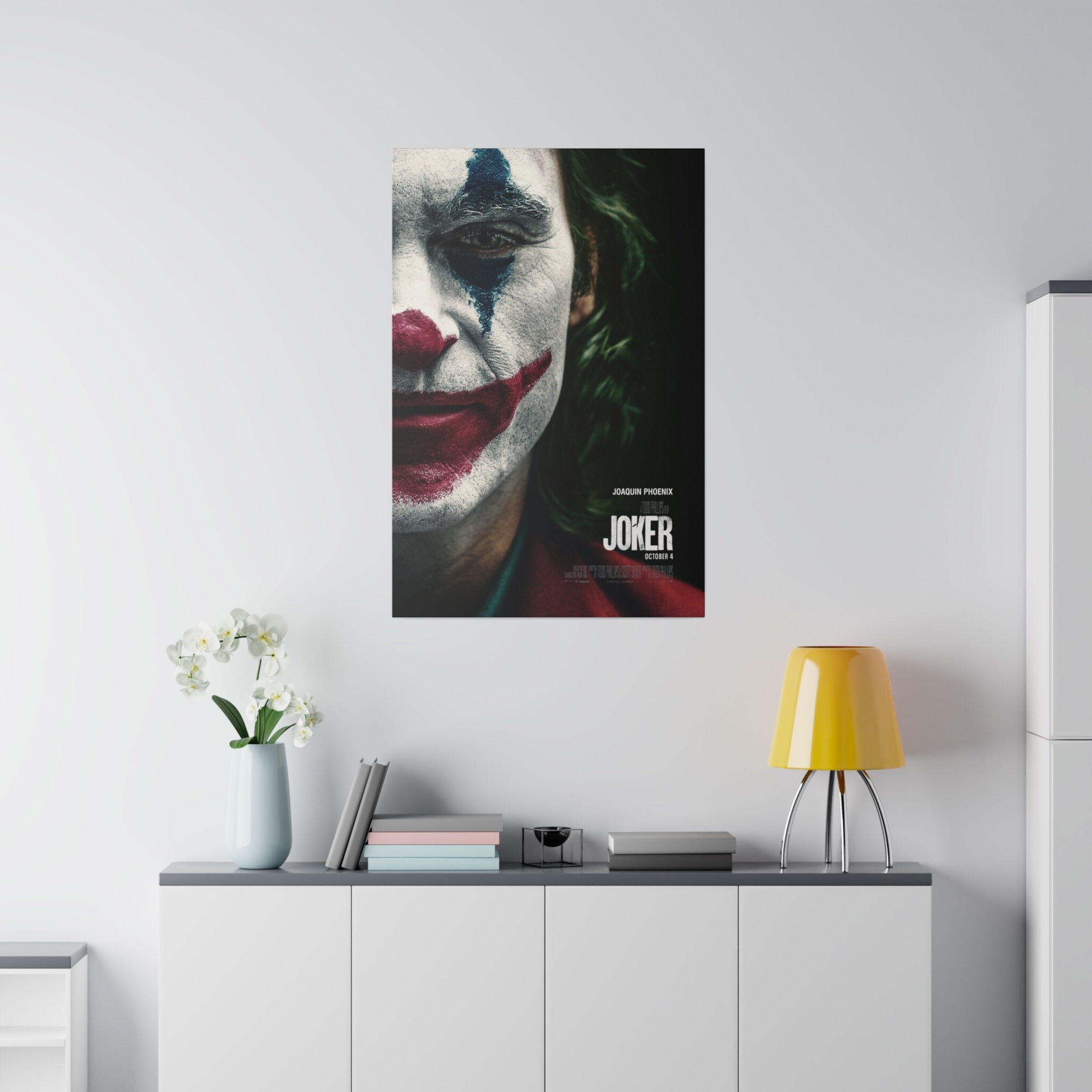 Joker Movie Poster Custom Canvas Wall Print