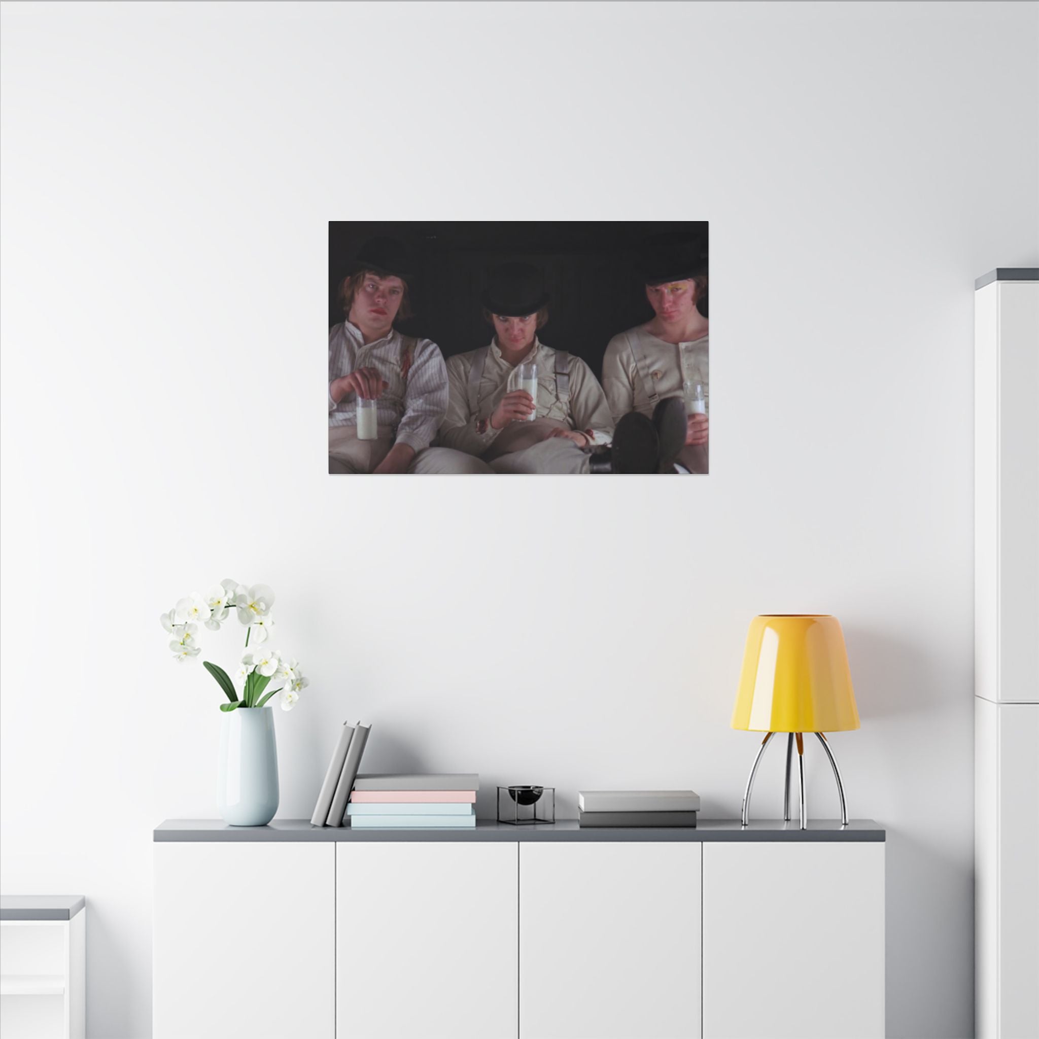A Clockwork Orange Droogs Milk Bar Canvas Wall Print