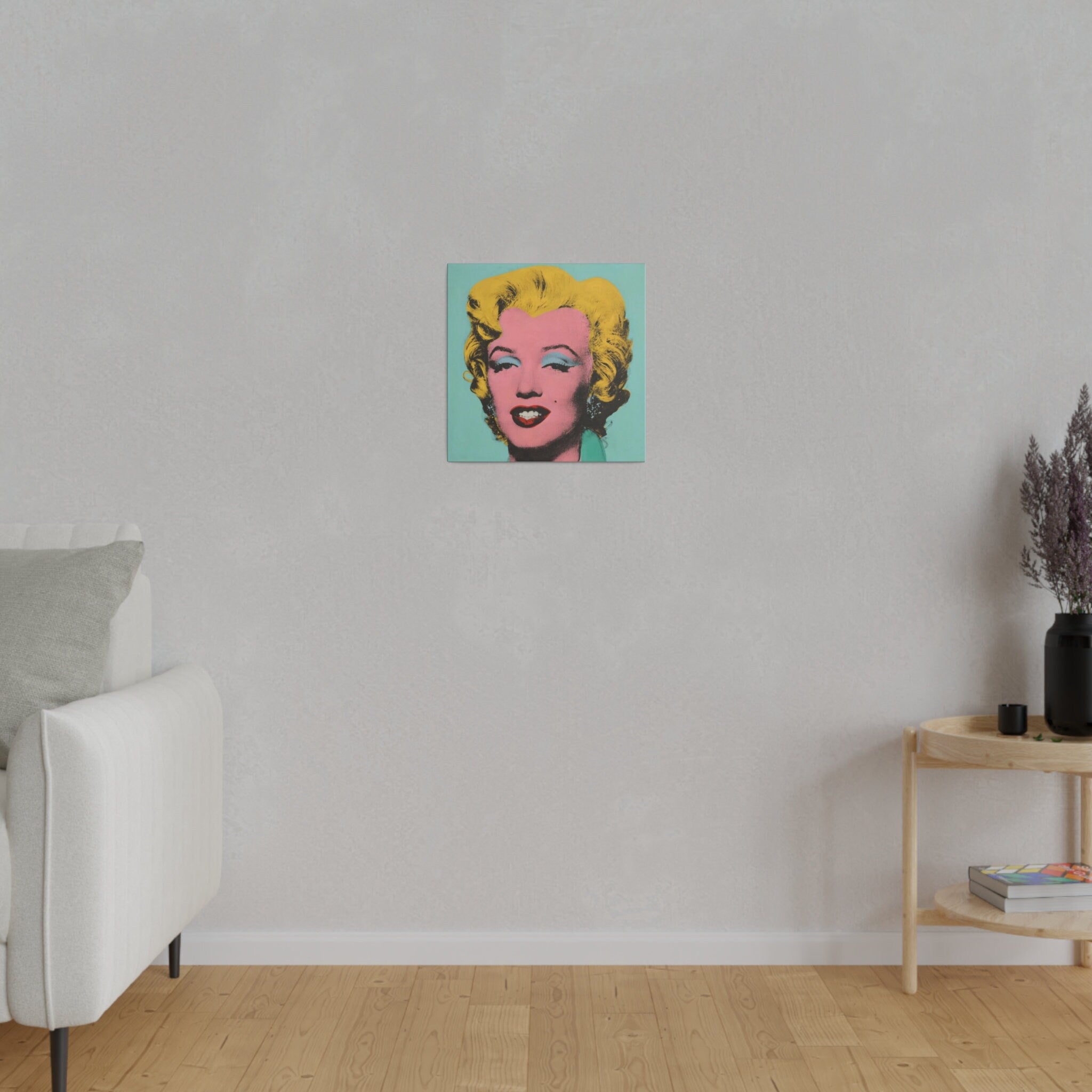 Marilyn Monroe Warhol Color Painting Custom Canvas Wall Print