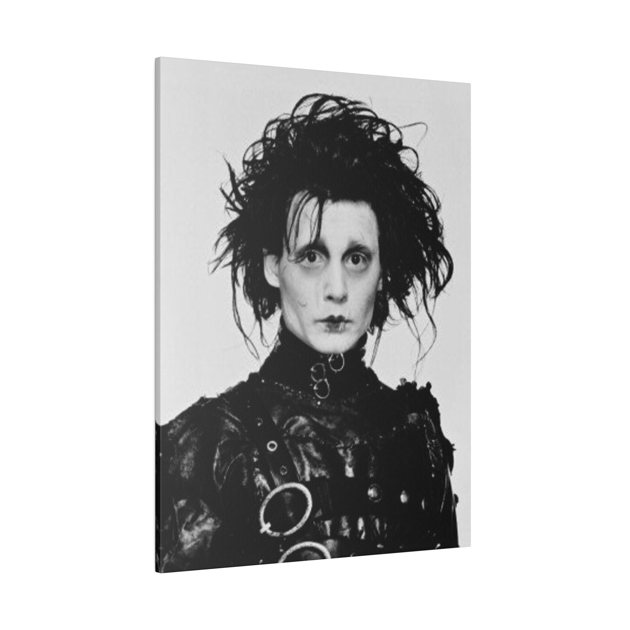 Edward Scissorhands B/W Photo Custom Canvas Wall Print