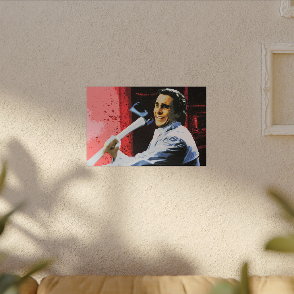 American Psycho Color Pop Kill Scene Custom Canvas Wall Print