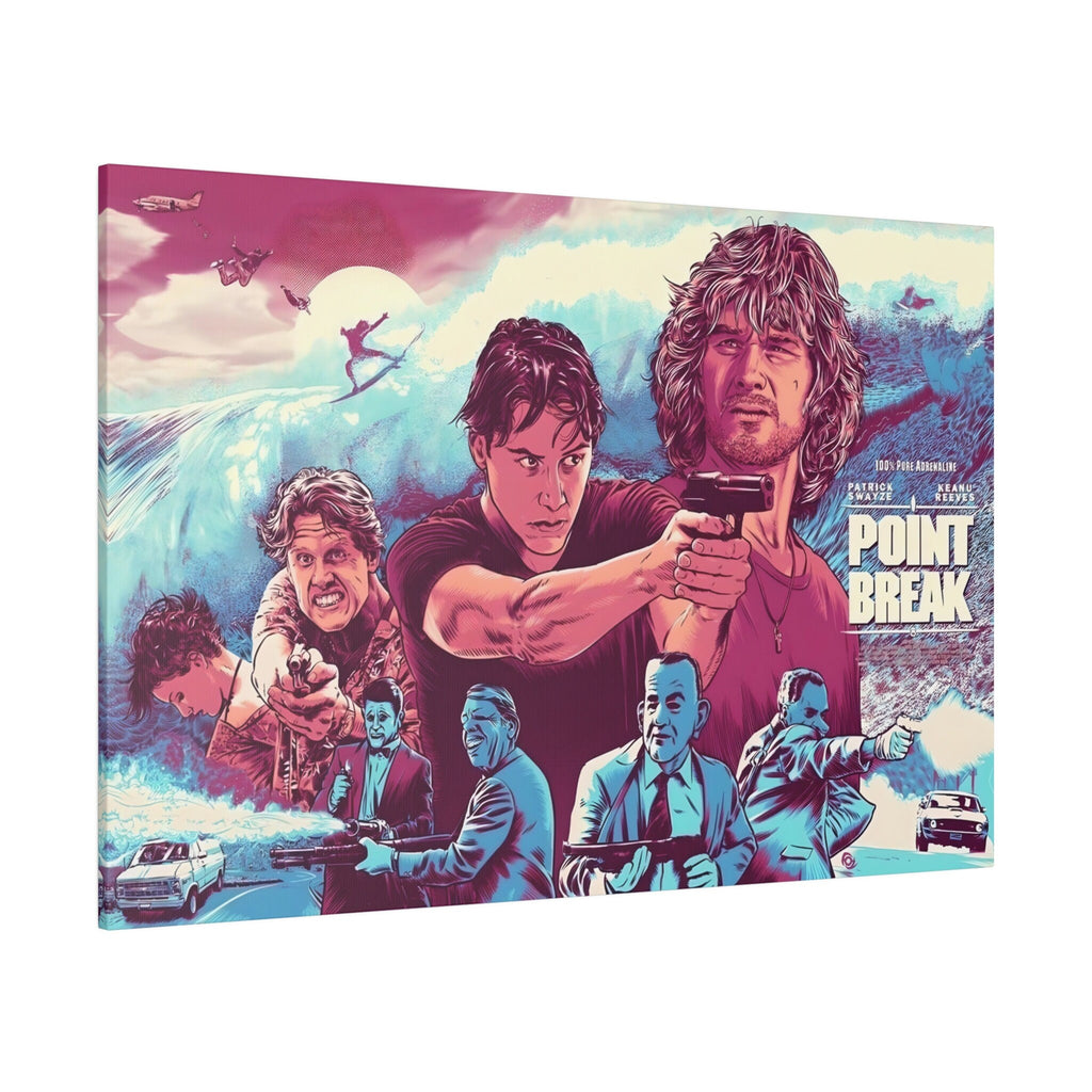 Point Break Canvas Wall Print "Point Break Animated Movie Poster Tribute"
