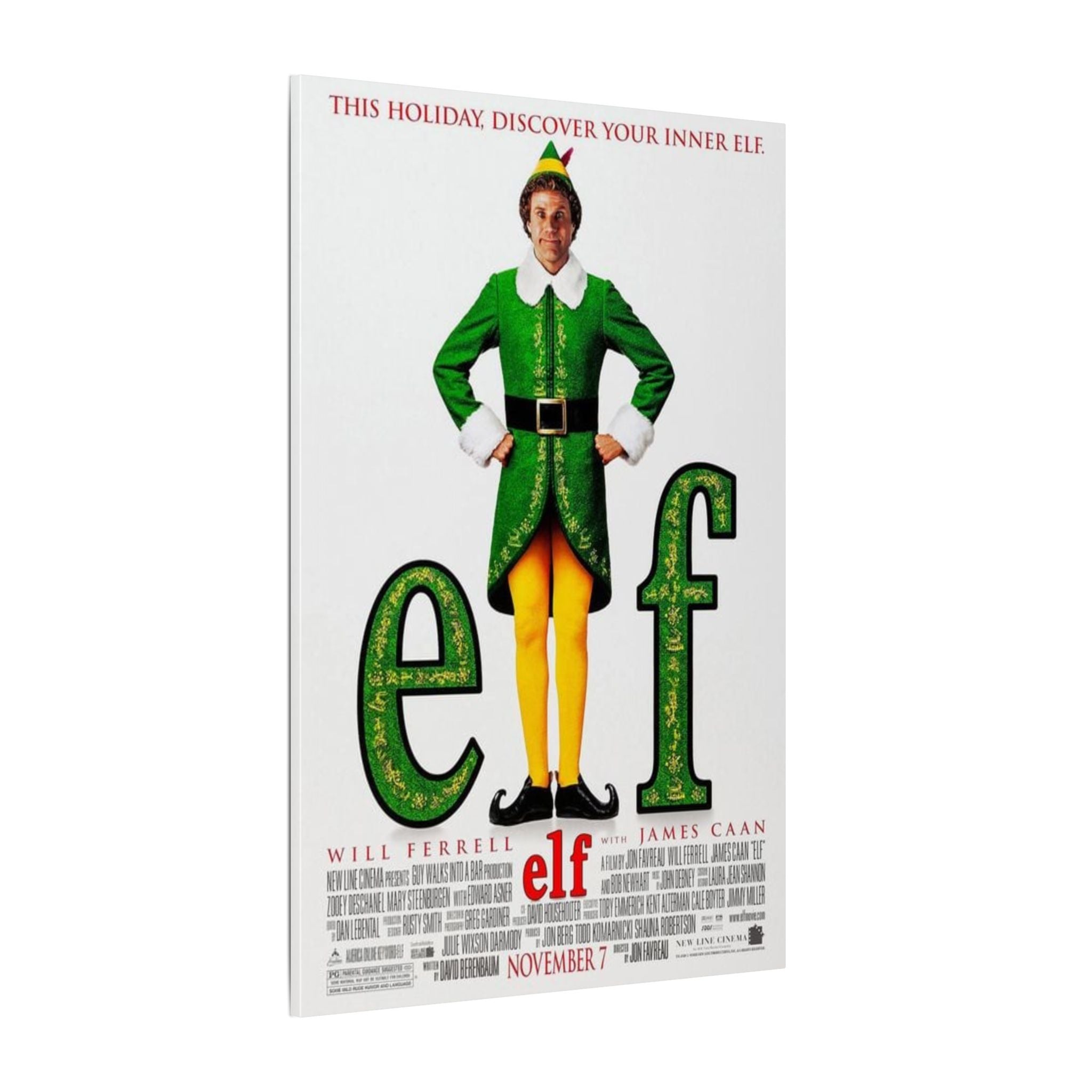 Elf Movie Poster Custom Canvas Wall Print