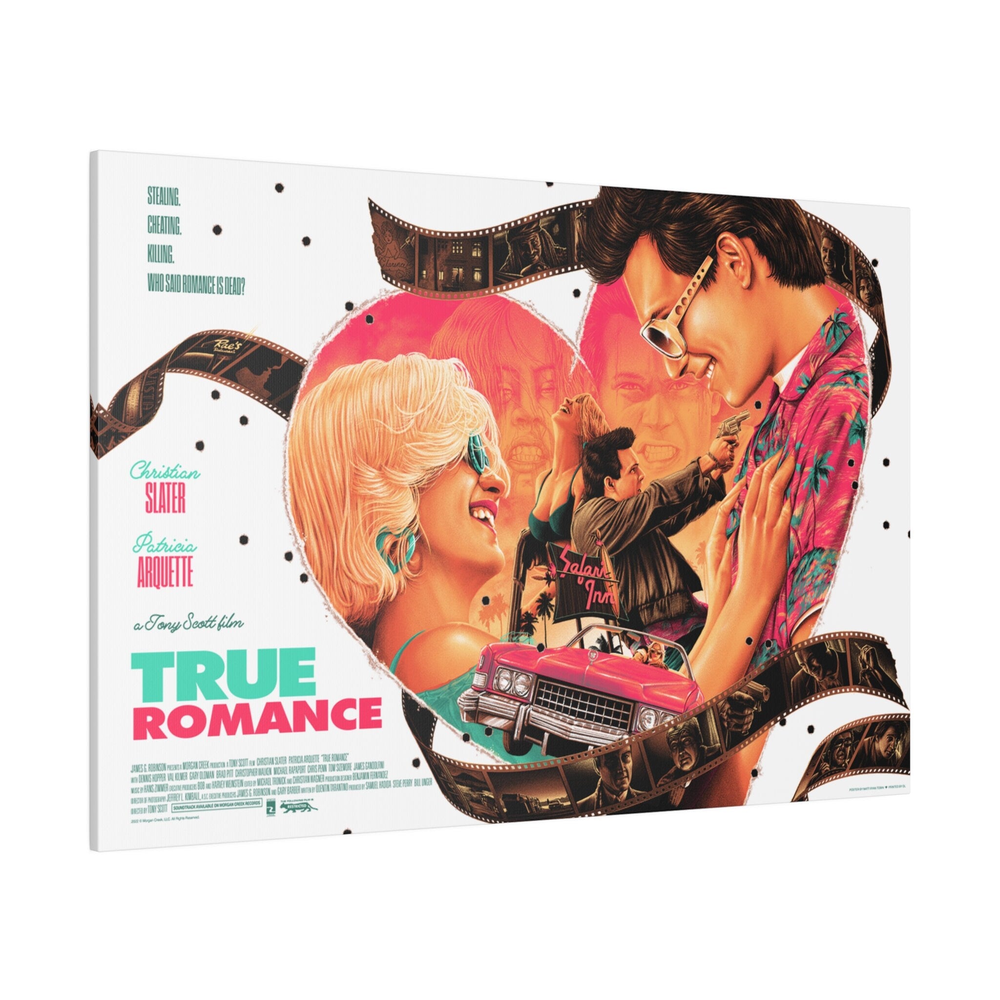 True Romance Poster Custom Canvas Wall Print