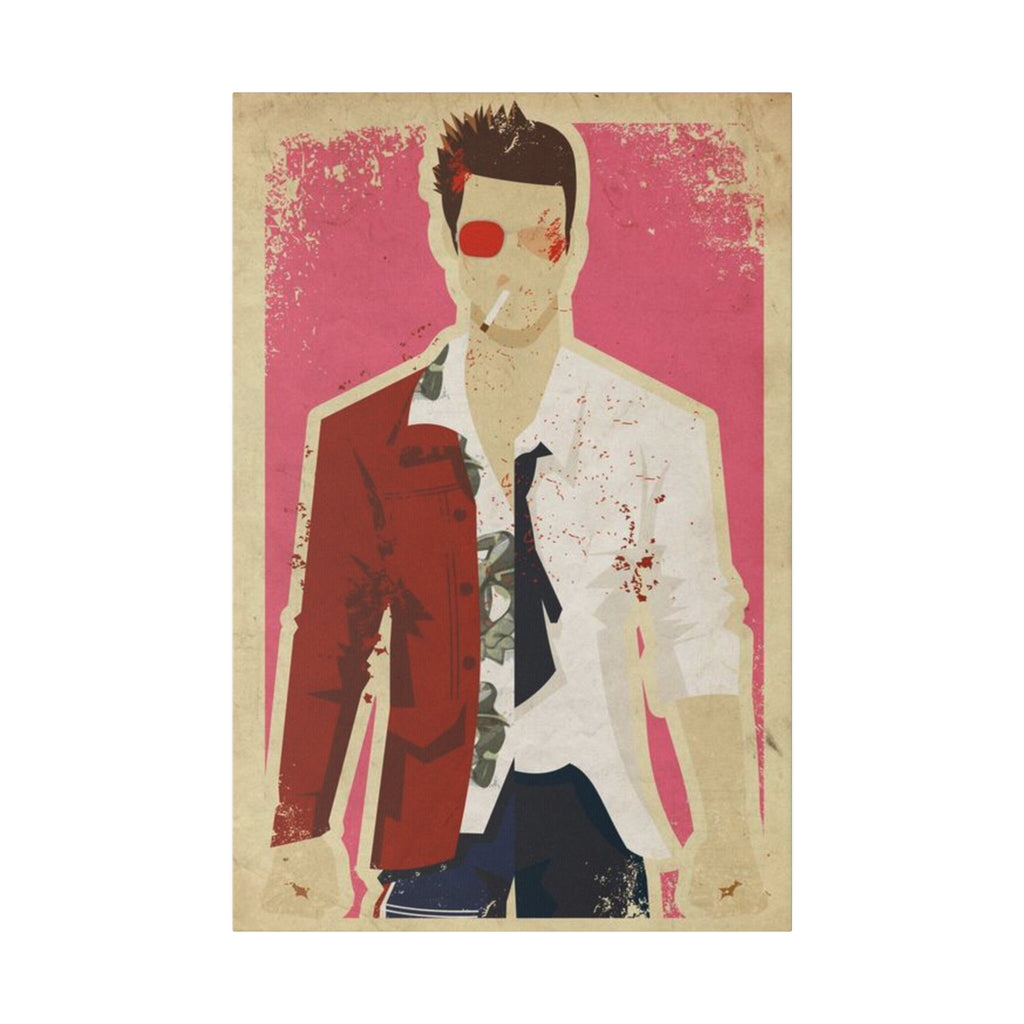 Fight Club Tyler Durden Abstract Custom Canvas Wall Print