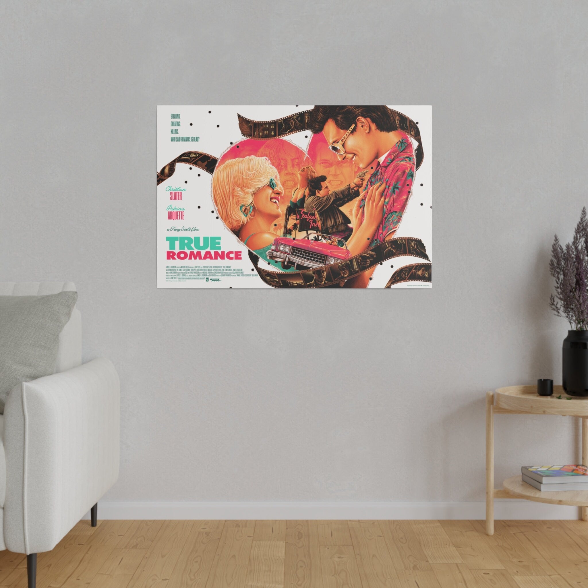 True Romance Poster Custom Canvas Wall Print