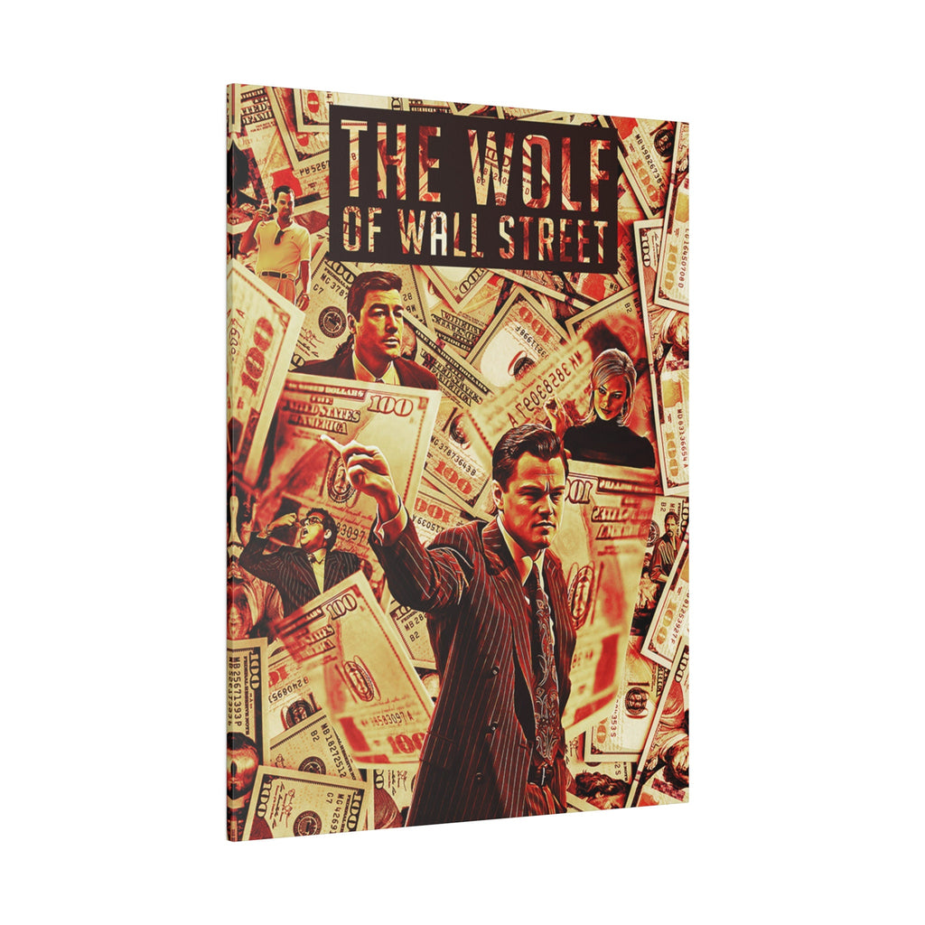 The Wolf Of Wall Street Jordan Belfort Abstract  Custom Canvas Wall Print
