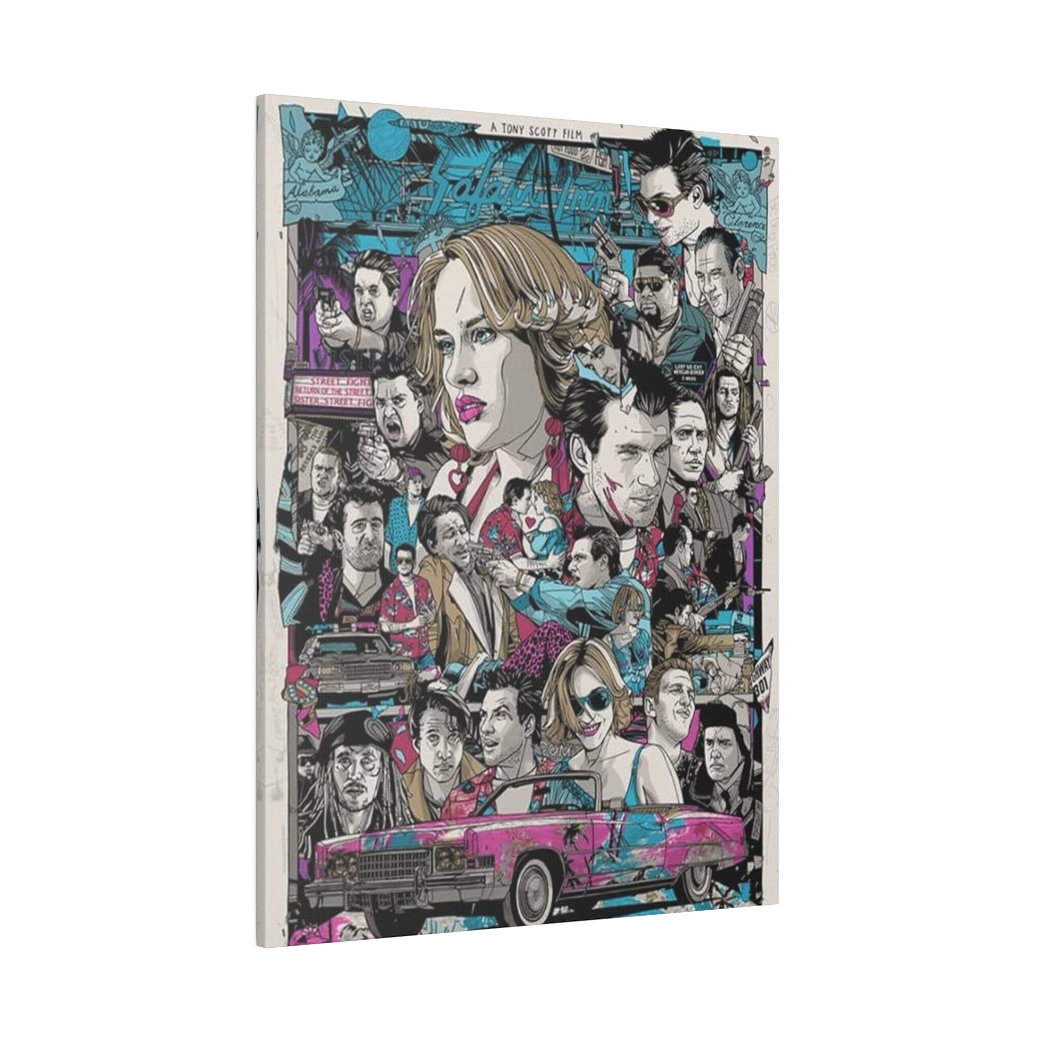 True Romance Comic Art Custom Canvas Wall Print