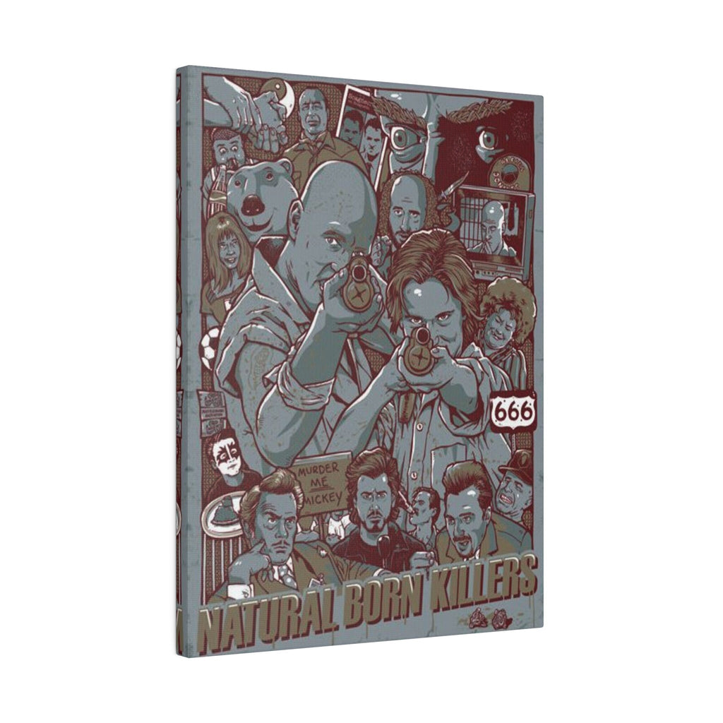 Natural Born Killers Animated Custom Canvas Wall Print
