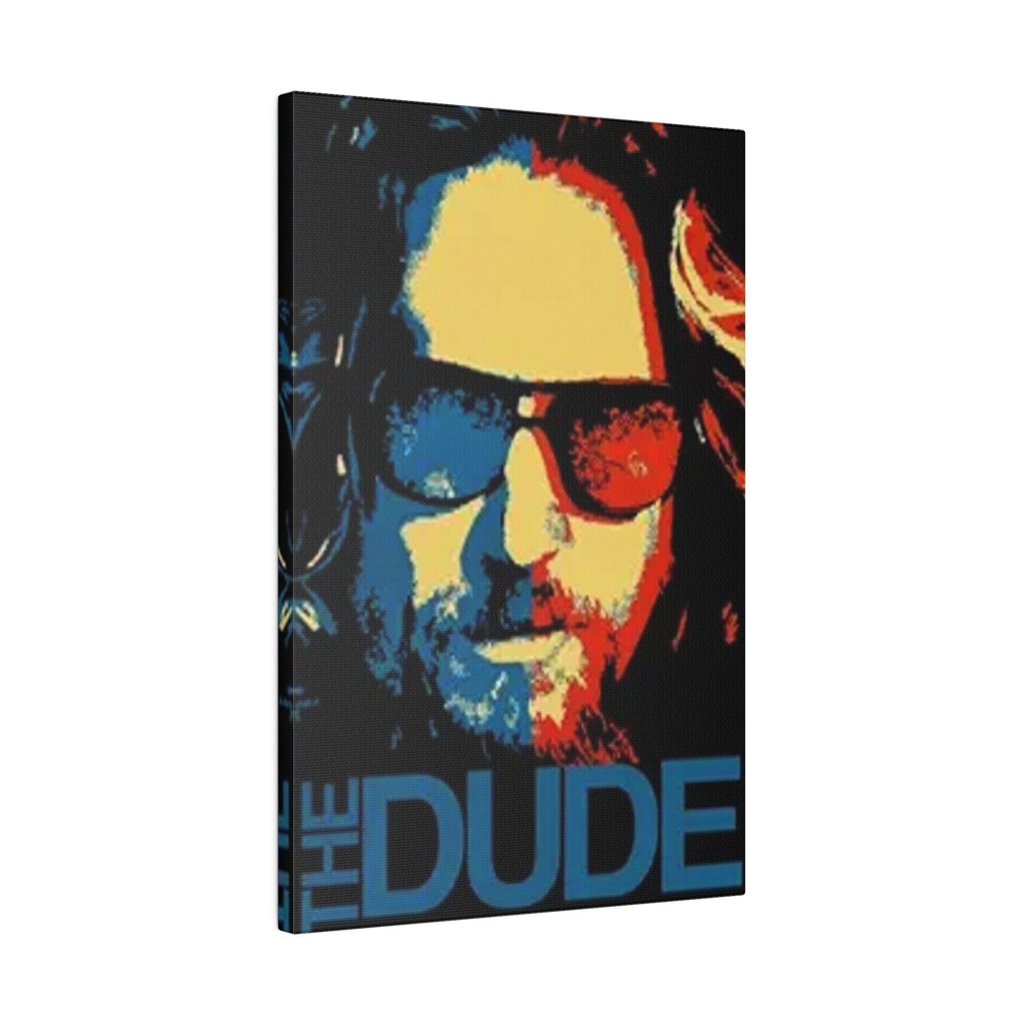 The Big Lebowski The Dude Abstract Poster Custom Canvas Wall Print