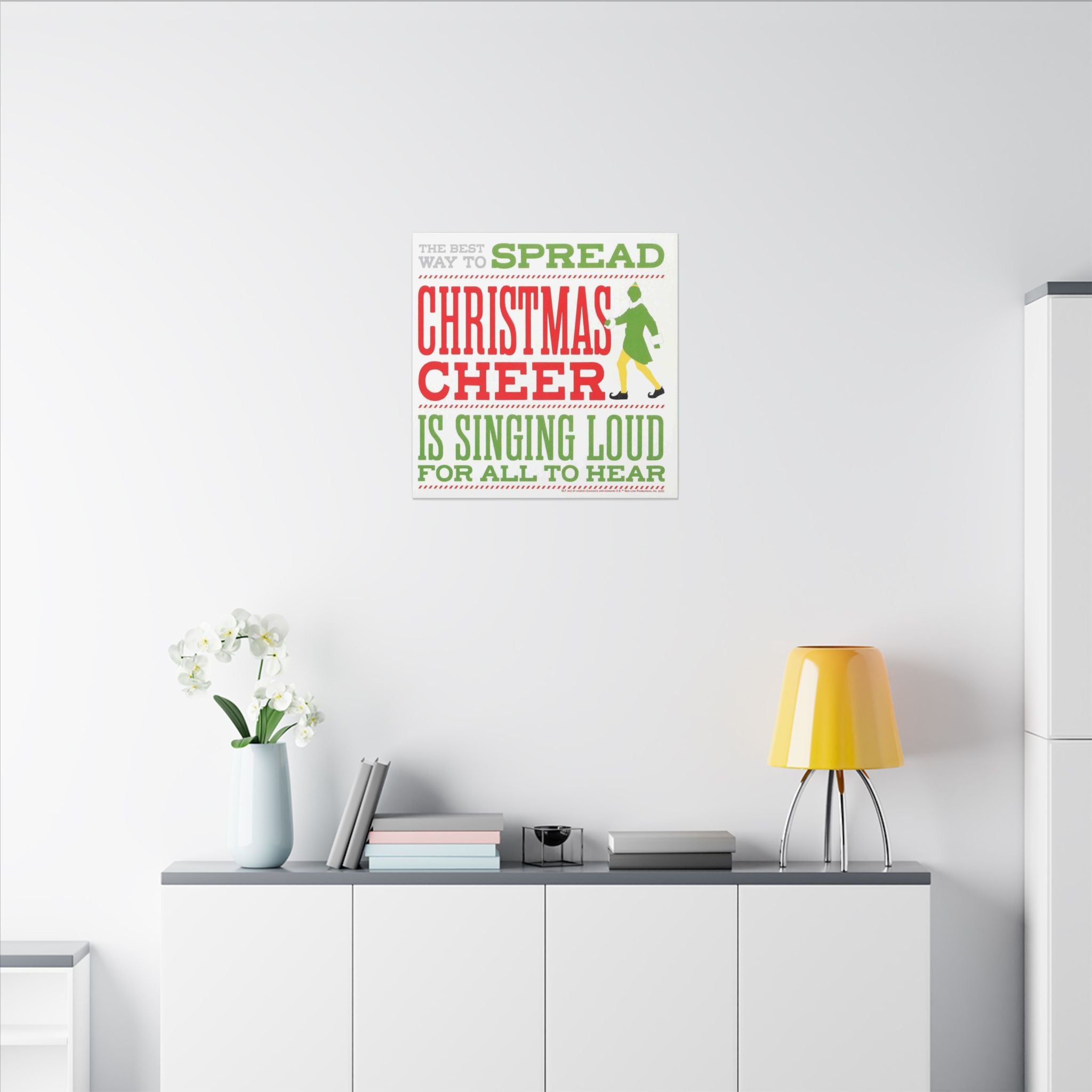 Elf Spread Christmas Cheer Custom Canvas Wall Print