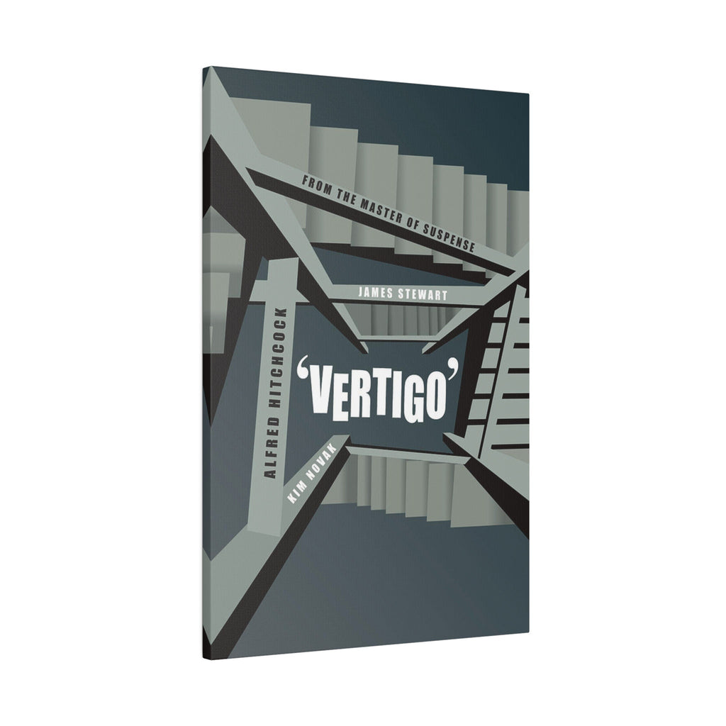 Alfred Hitchcock's Vertigo Alternate Movie Poster Custom Canvas Wall Print