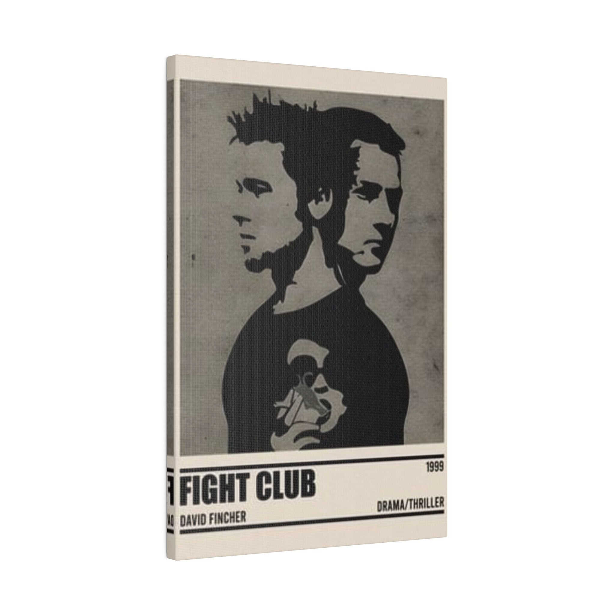 Fight Club Minimalist Movie Poster Custom Canvas Wall Print