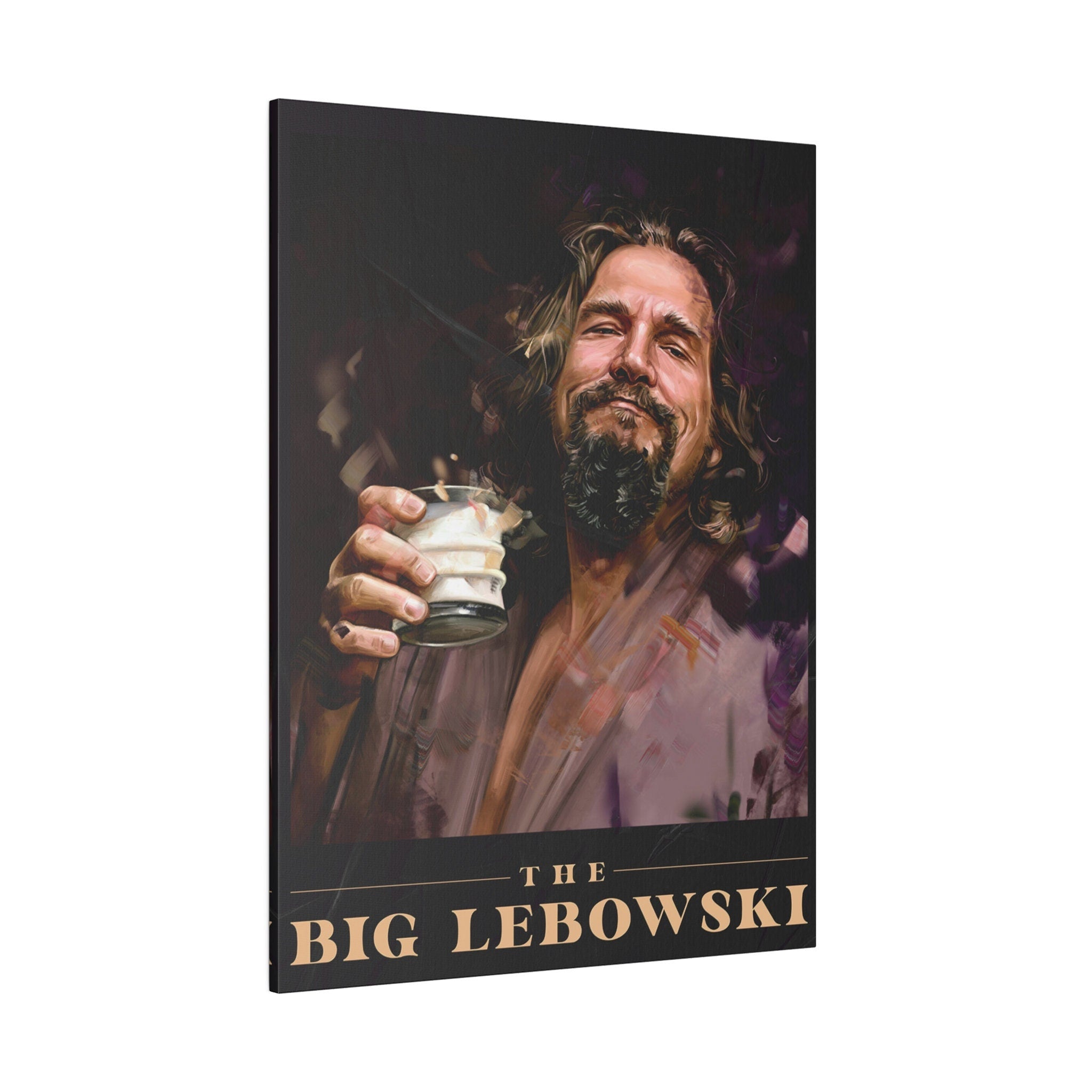 The Big Lebowski White Russian Custom Canvas Wall Print