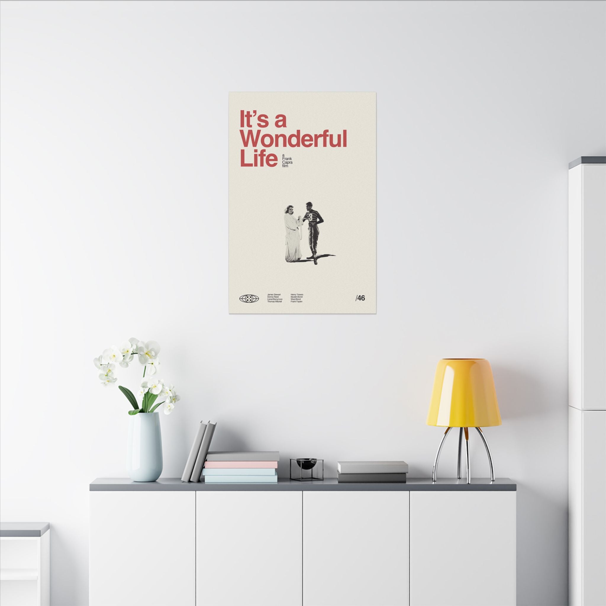 Its a Wonderful Life Minimalist Poster Custom Canvas Wall Print