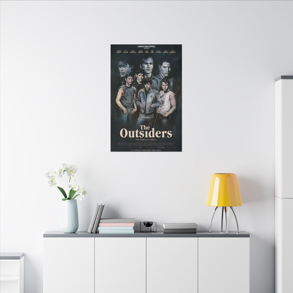 The Outsiders Retro Movie Poster Canvas Wall Art