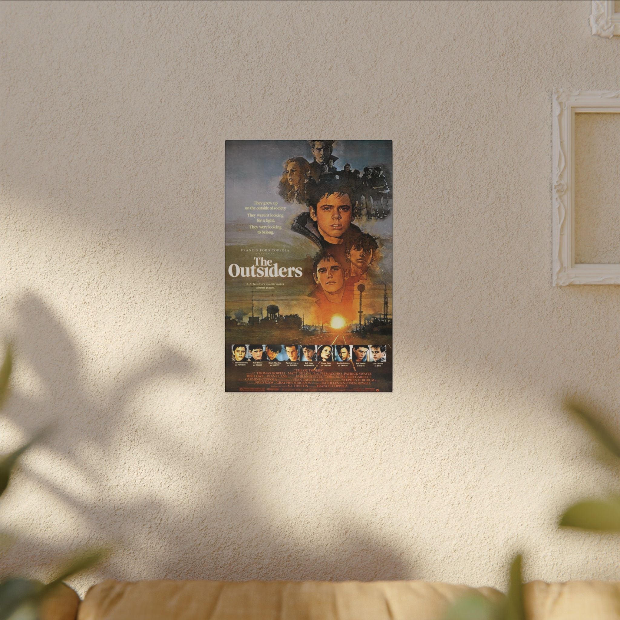 The Outsiders Vintage Movie Poster Art Custom Canvas Wall Print