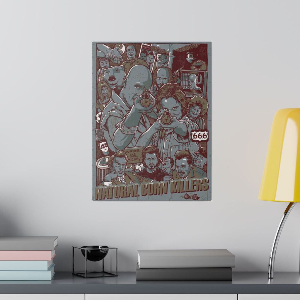 Natural Born Killers Animated Custom Canvas Wall Print