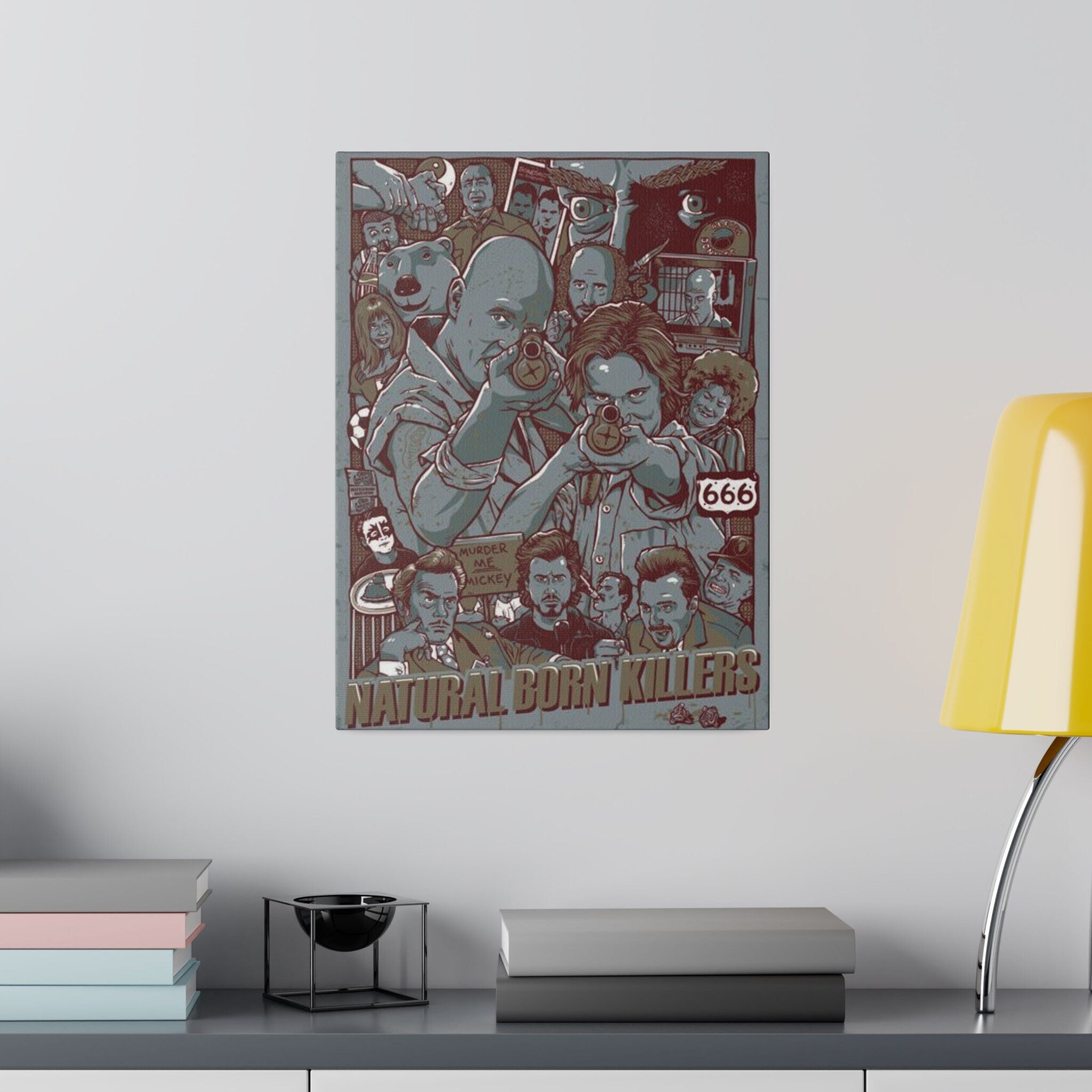Natural Born Killers Animated Custom Canvas Wall Print