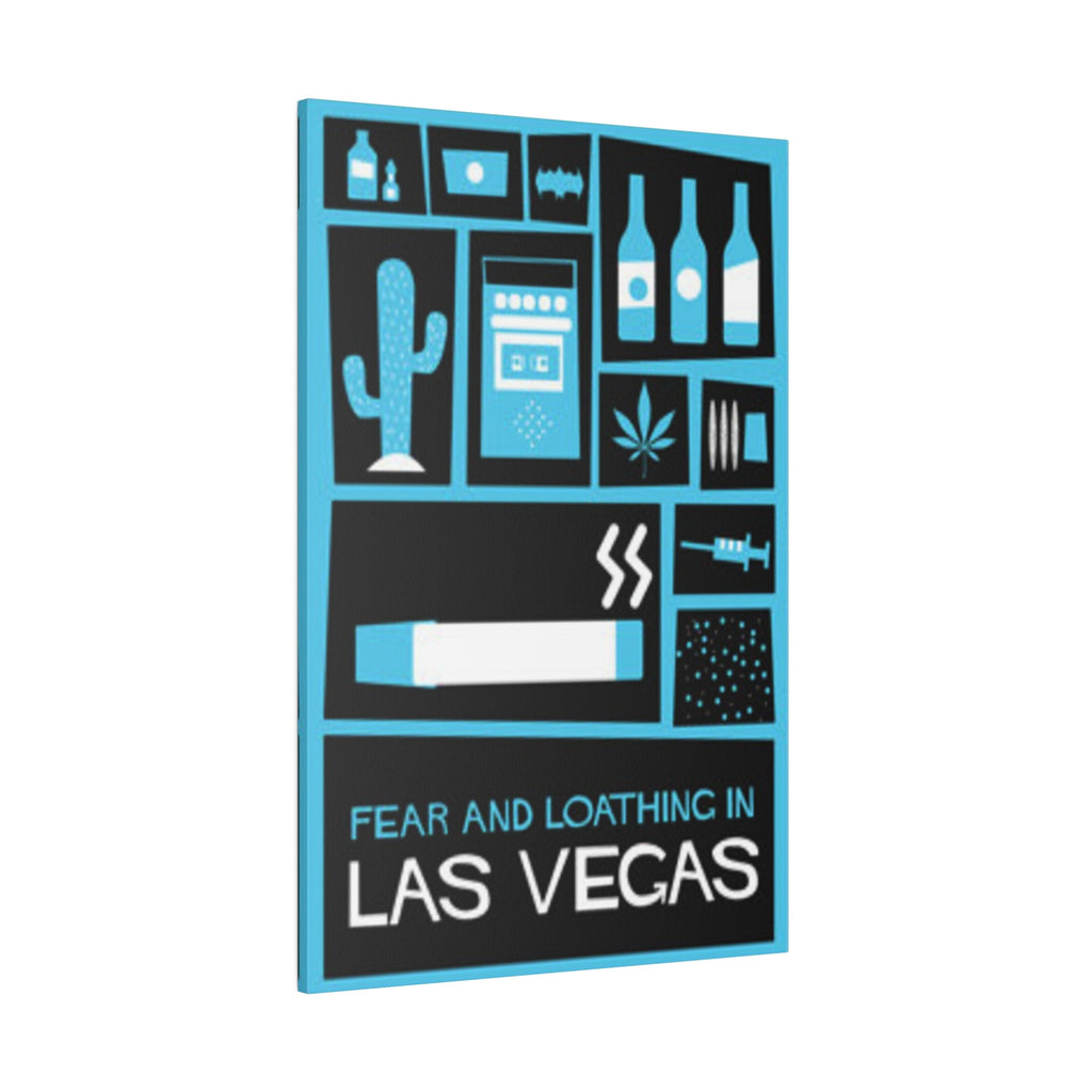 Fear and Loathing In Las Vegas Abstract Poster Custom Canvas Wall Print