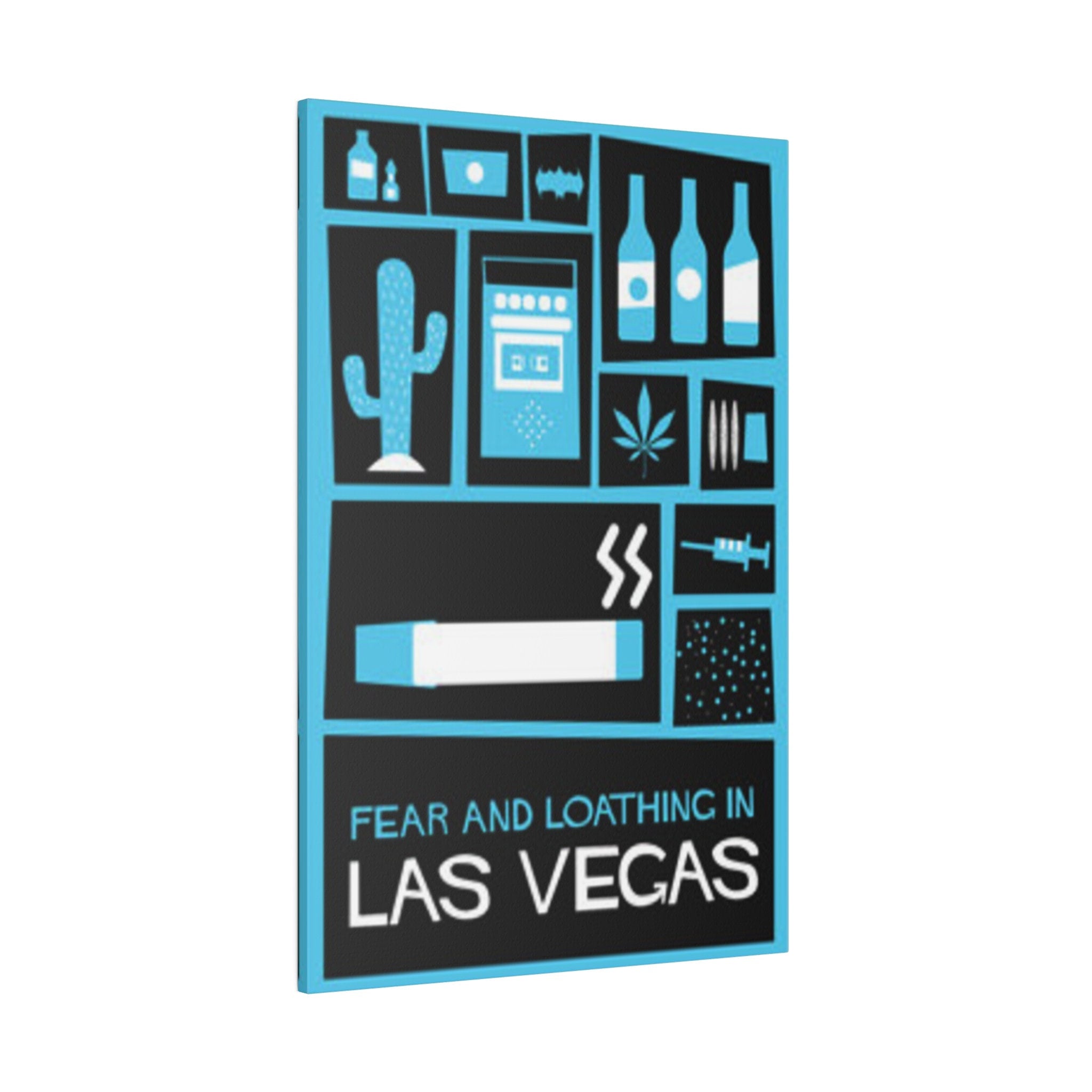 Fear and Loathing In Las Vegas Abstract Poster Custom Canvas Wall Print