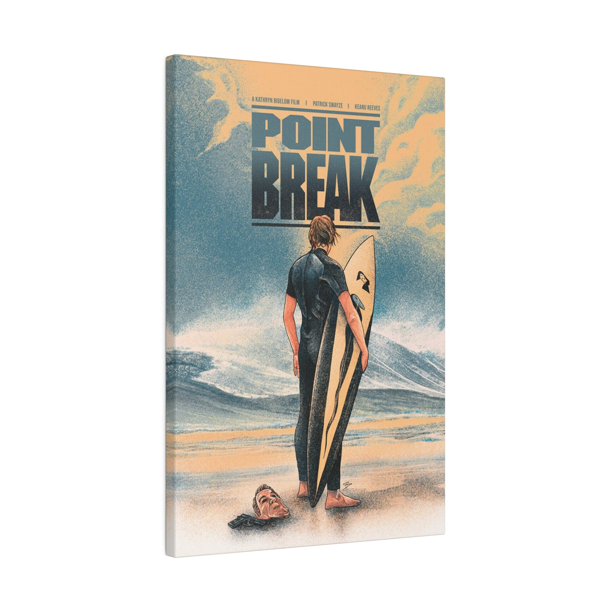 Point Break Bodhi Wave Custom Canvas Wall Print