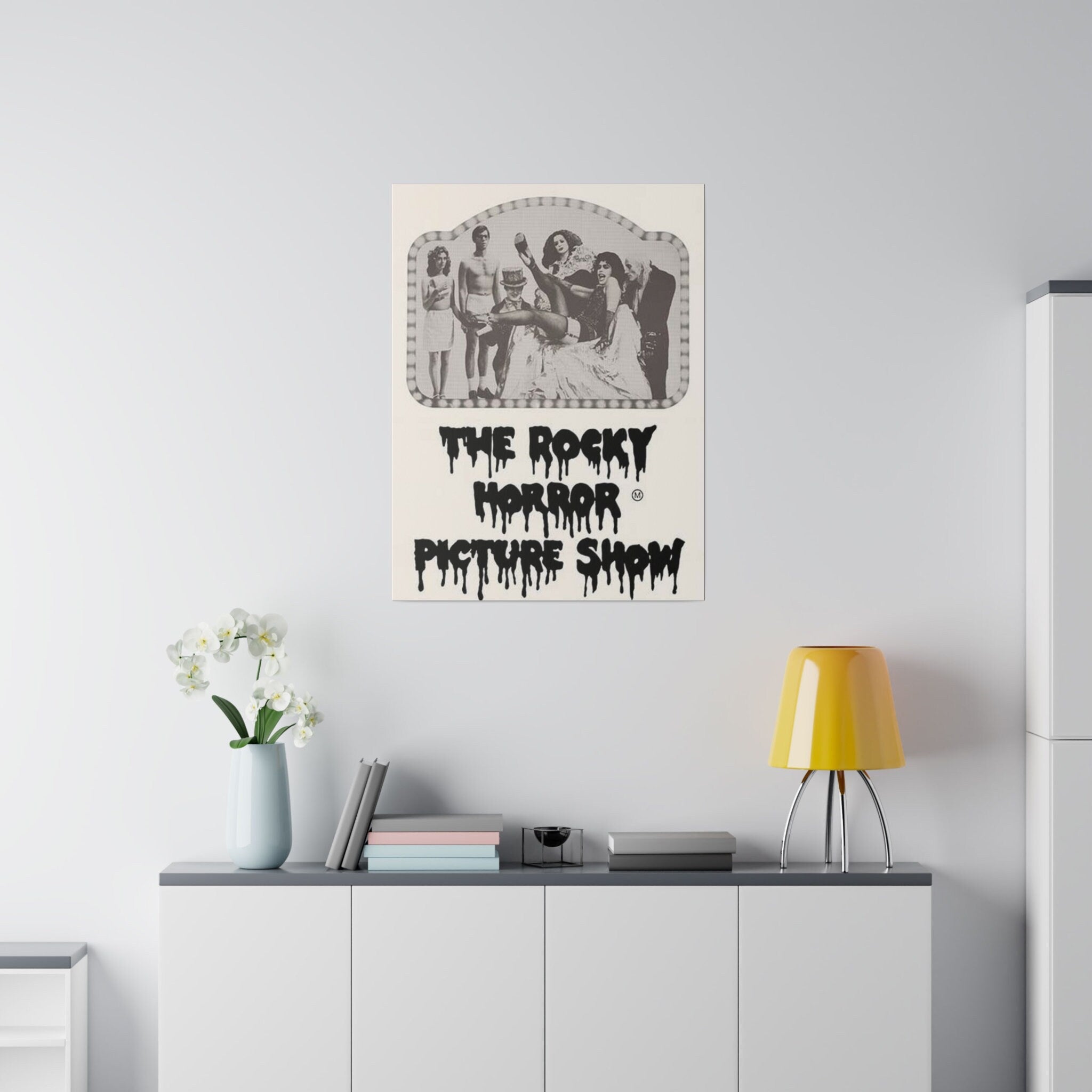 The Rocky Horror Picture Show B/W Custom Canvas Wall Print