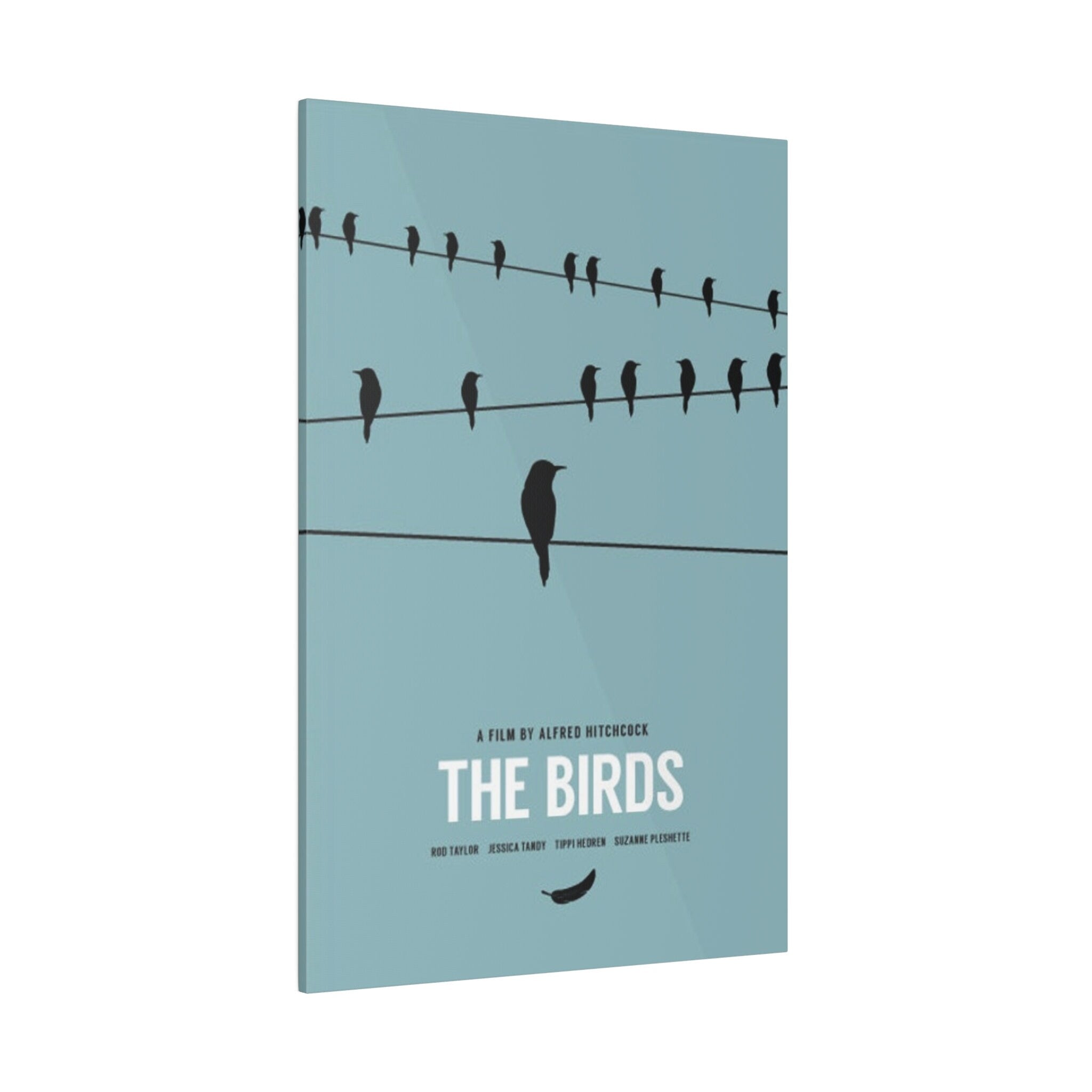 Alfred Hitchcock's The Birds Alternate Movie Poster Custom Canvas Wall Print