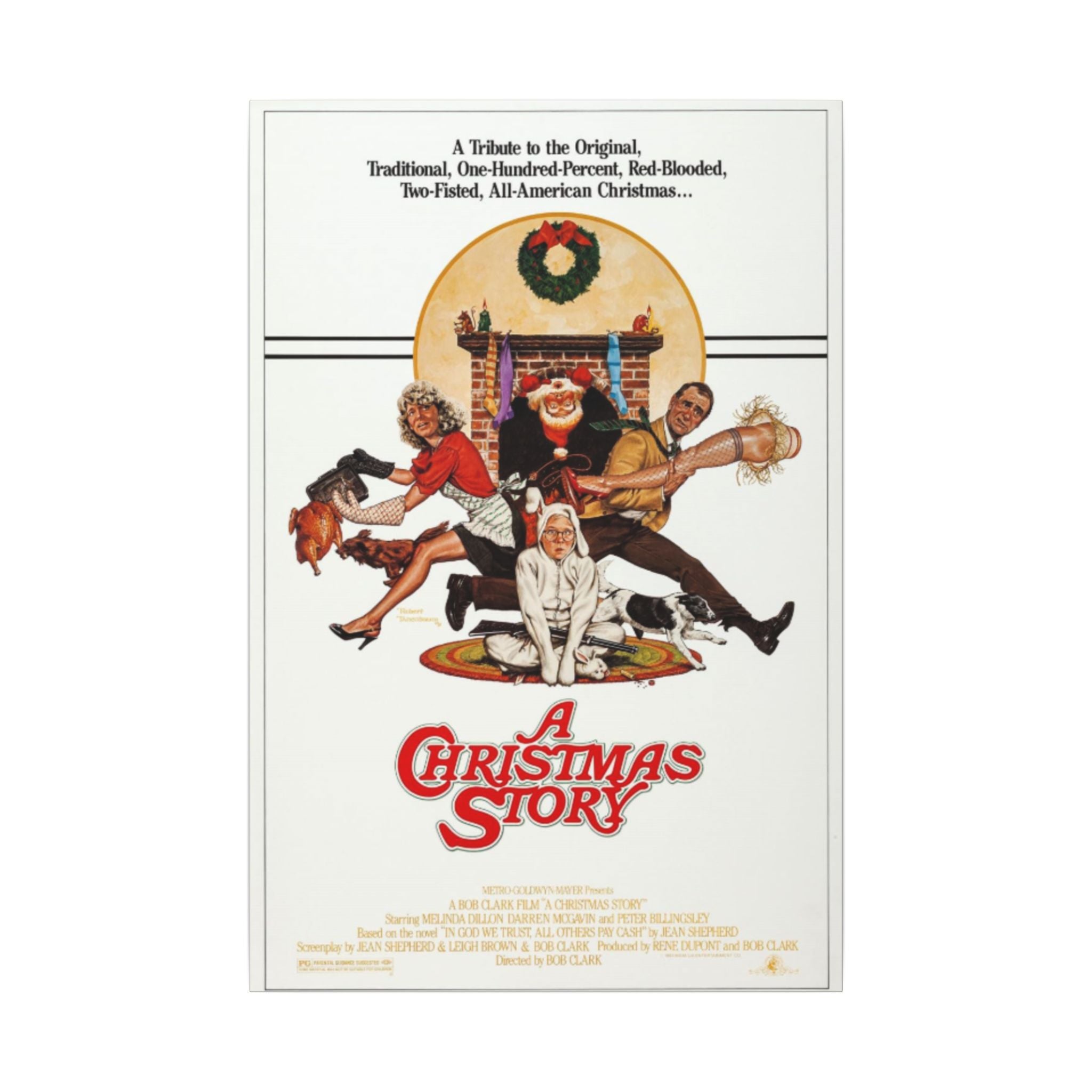 A Christmas Story Classic Vintage Poster Custom Canvas Wall Print