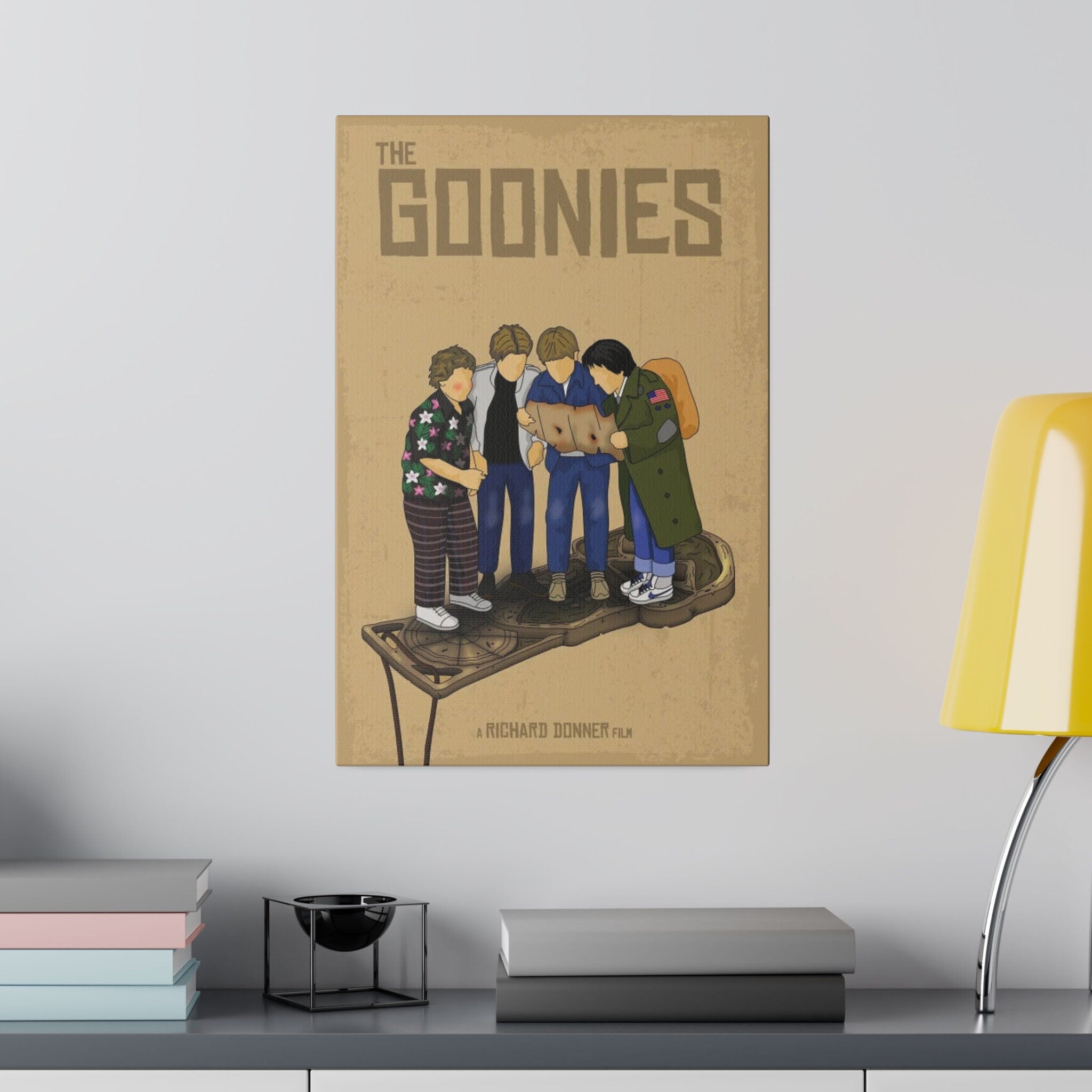 The Goonies Abstract Animated Poster Custom Canvas Wall Print