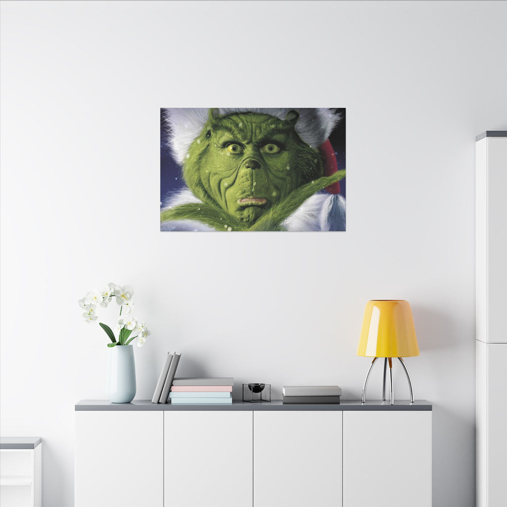 The Grinch Close-Up Custom Canvas Wall Print