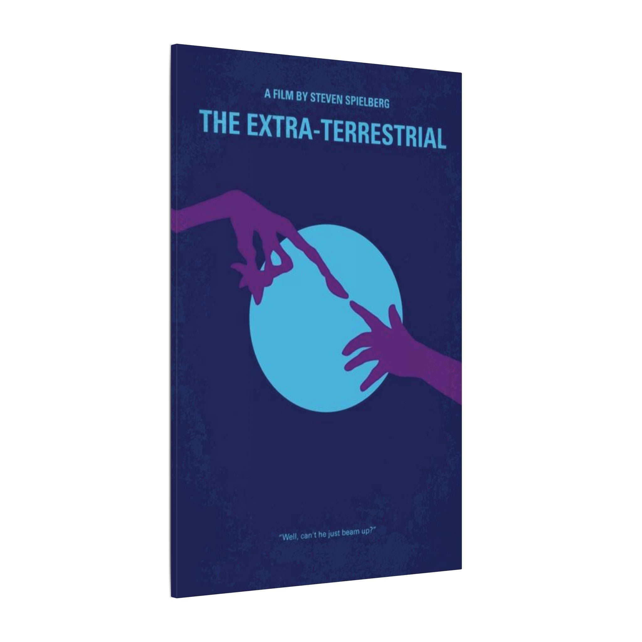 E.T. Minimalist Moon Touch Poster Custom Canvas Wall Print