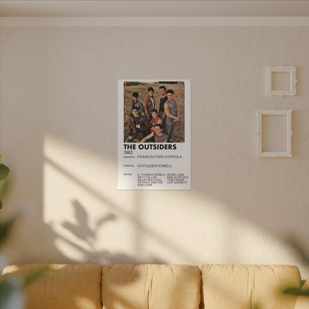The Outsiders 1983 Minimalist Movie Poster Style Canvas Wall Print