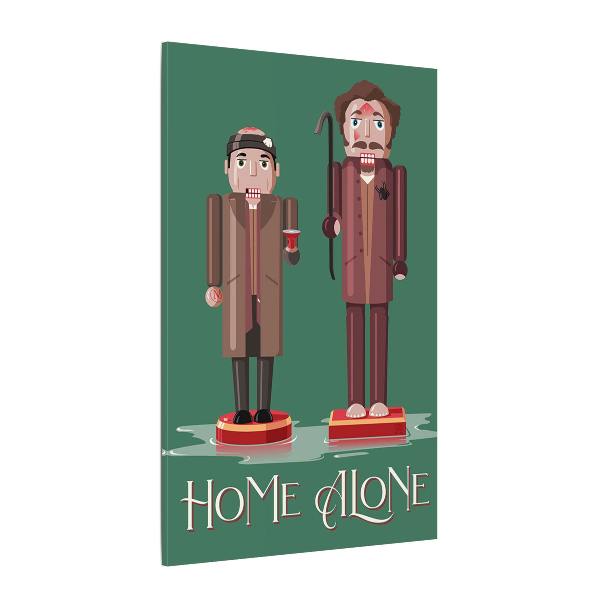 Home Alone Wet Bandits Nutcracker Custom Canvas Wall Print