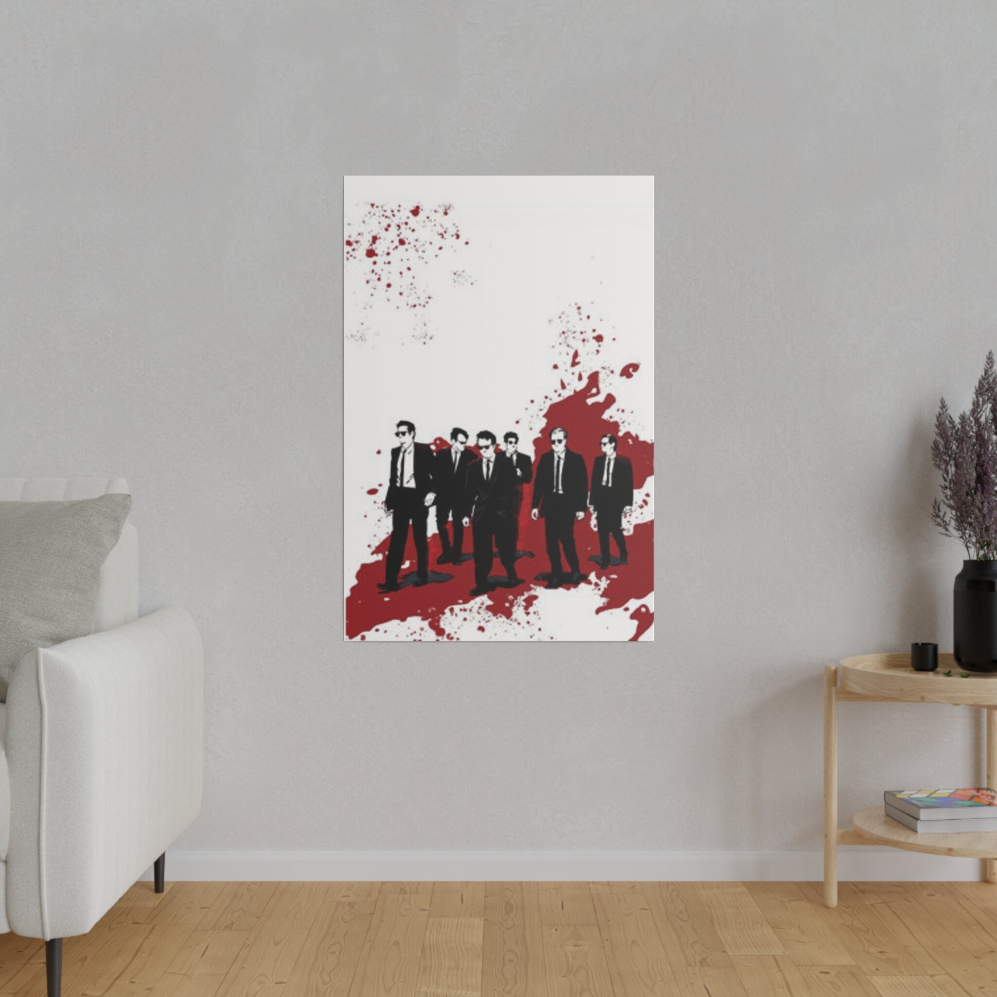 Reservoir Dogs Blood Splatter Poster Custom Canvas Wall Print