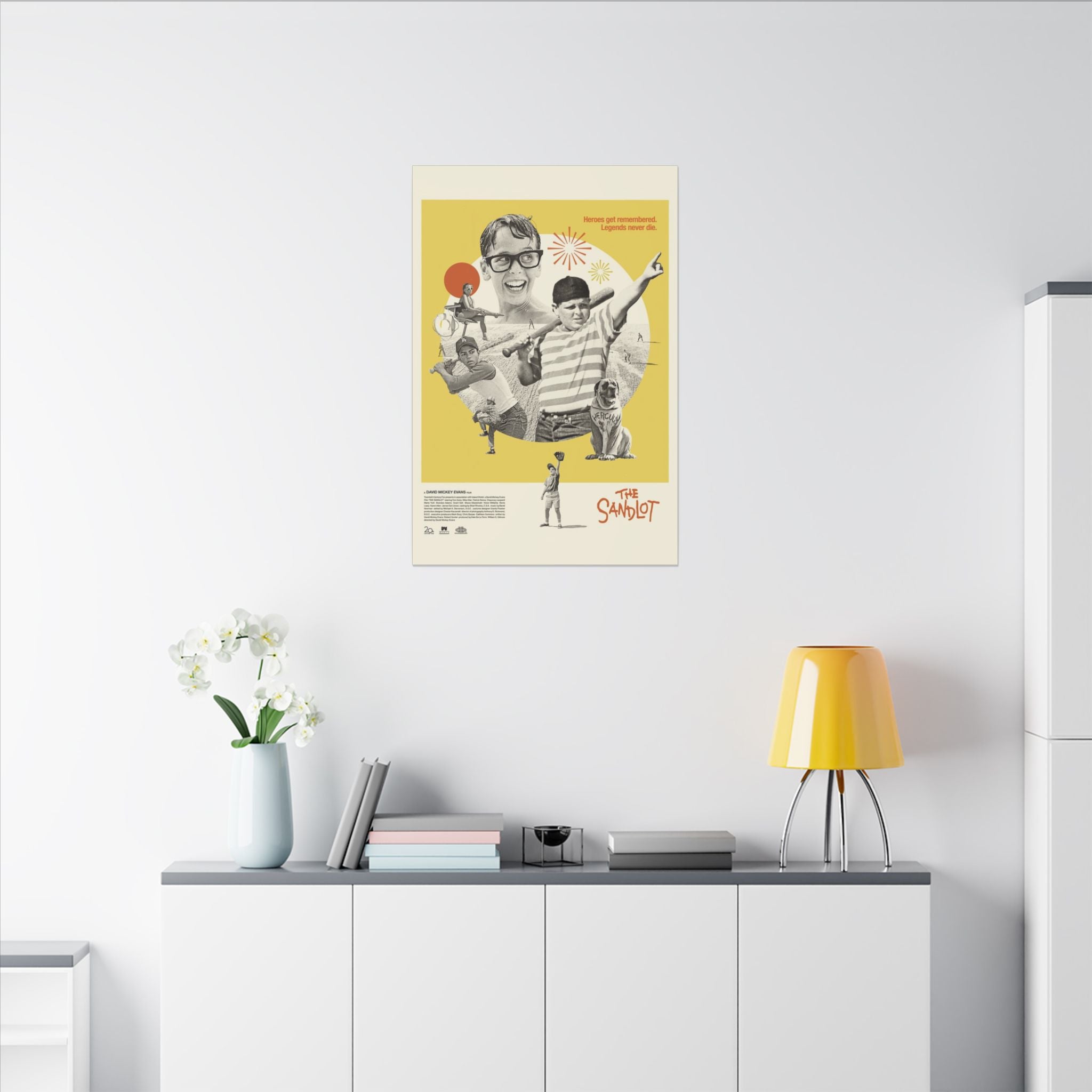 The Sandlot Retro Character Montage Custom Canvas Wall Print