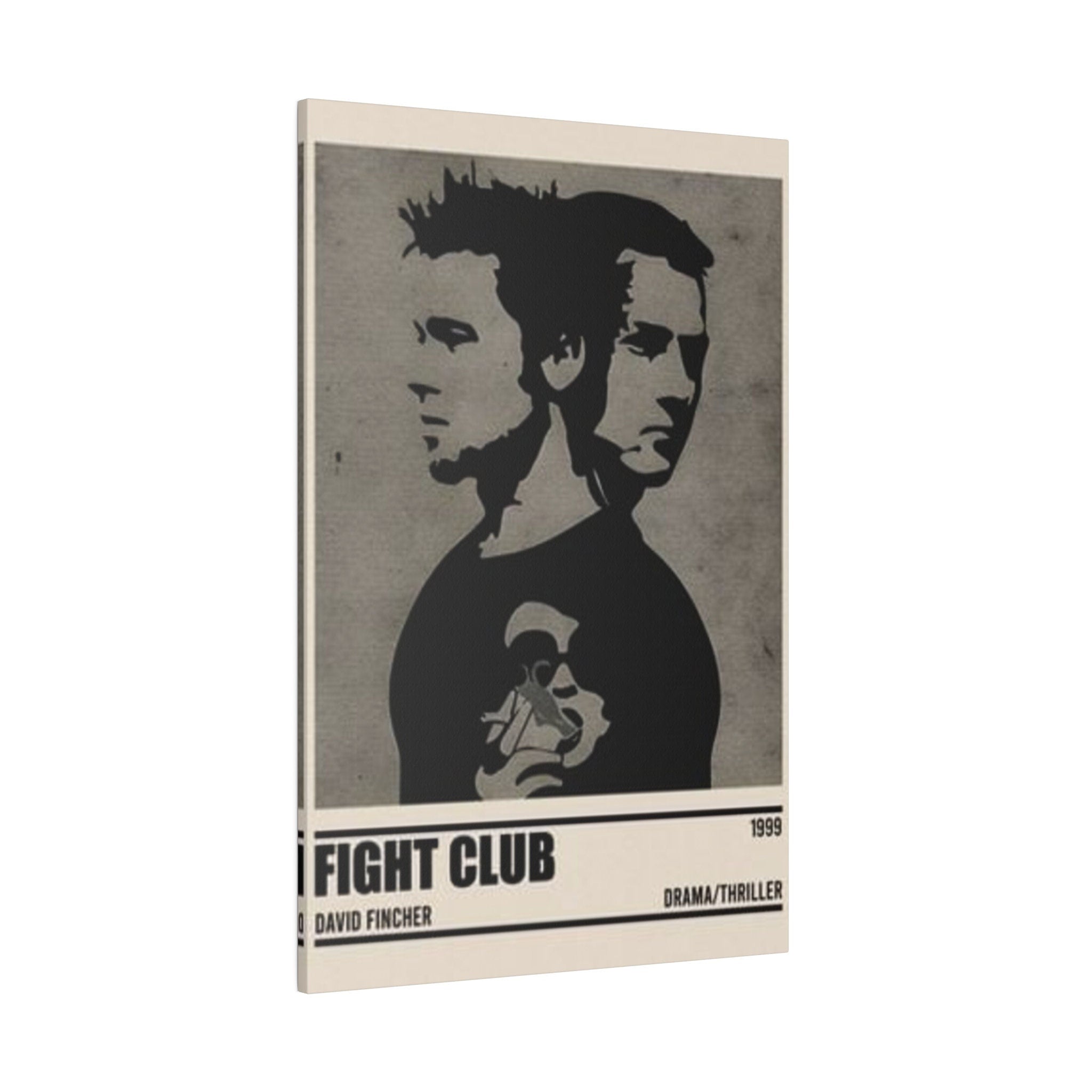Fight Club Minimalist Movie Poster Custom Canvas Wall Print