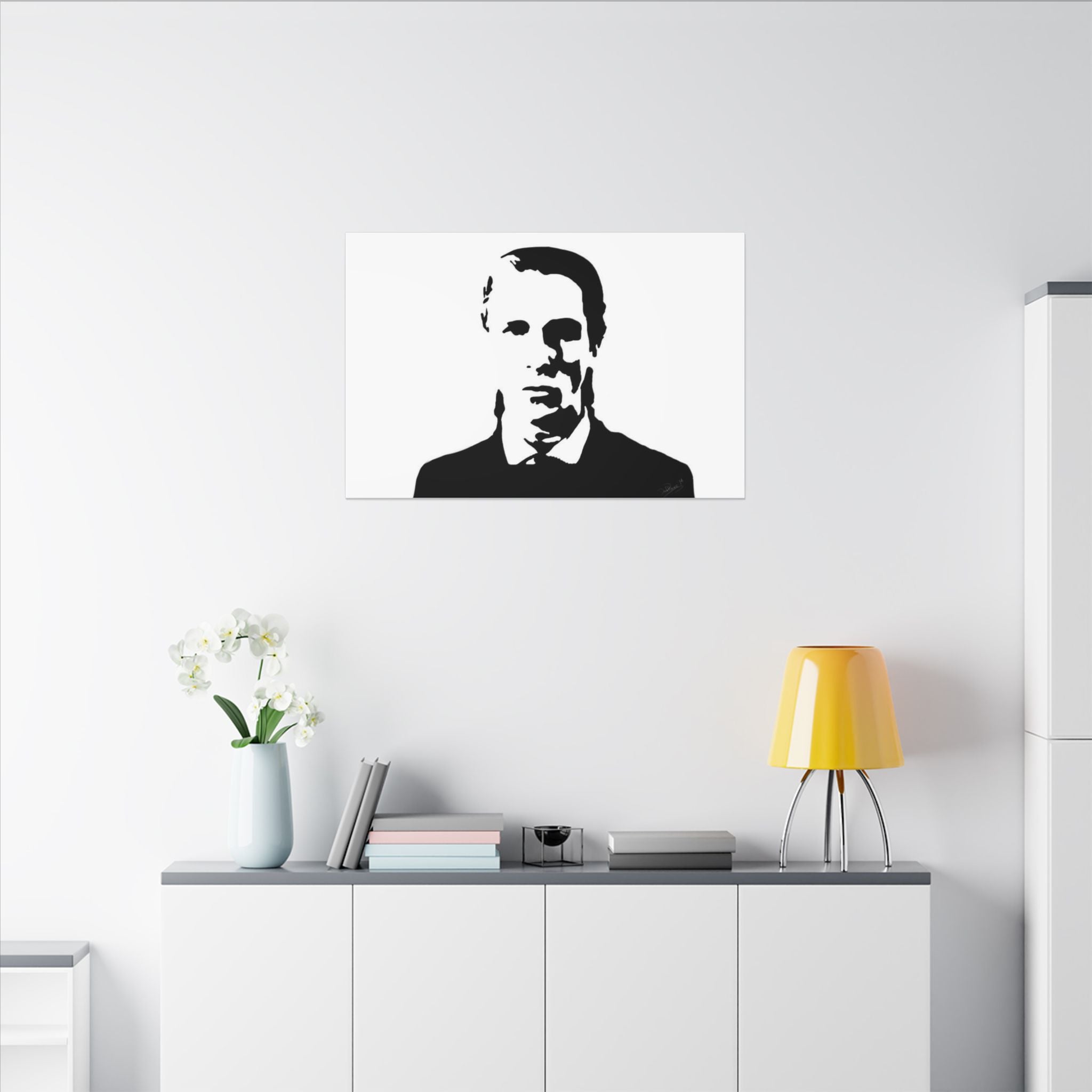 American Psycho Patrick Bateman Silhouette Custom Canvas Wall Print