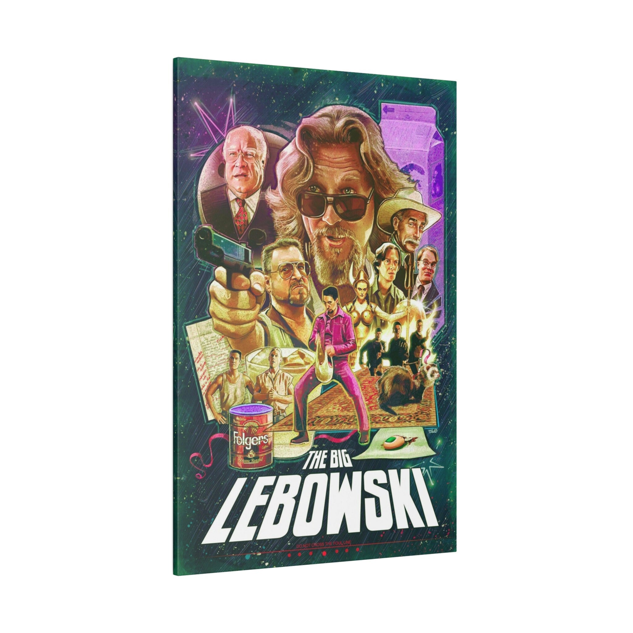 The Big Lebowski Abstract Poster Custom Canvas Wall Print